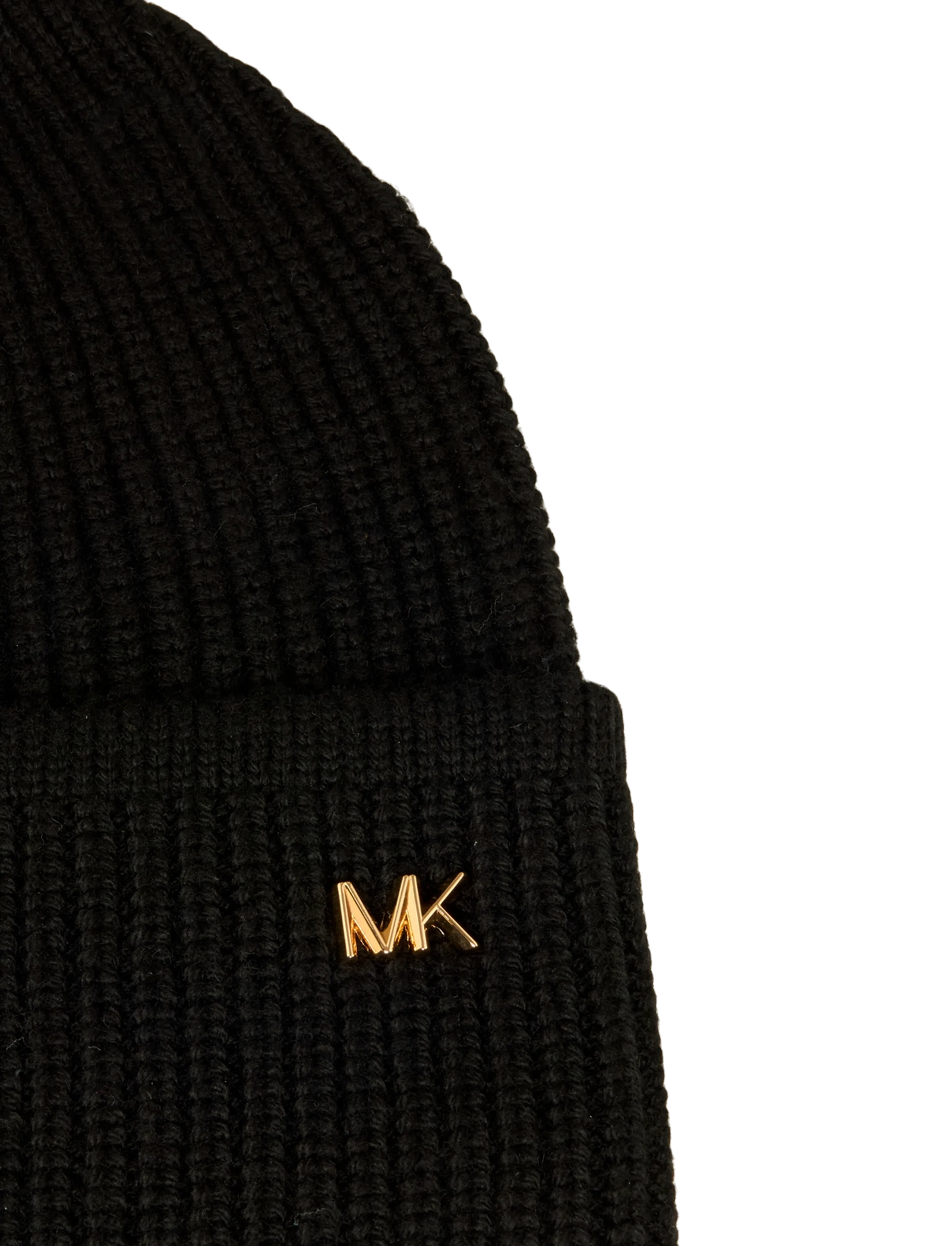 Michael Kors Accessories - BEVELED MK RIB CUFF HAT - huer - black - 2