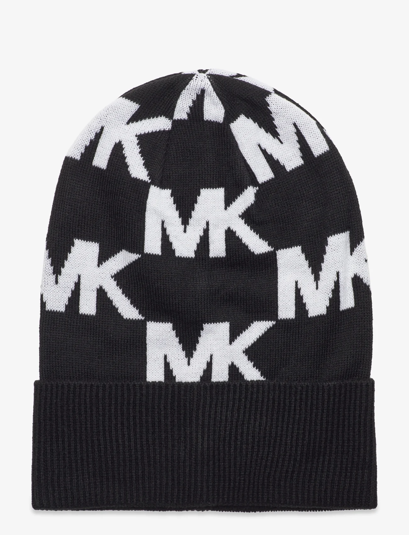 Michael Kors Accessories - Oversized chess mk cuff hat - luer - black, cream - 0
