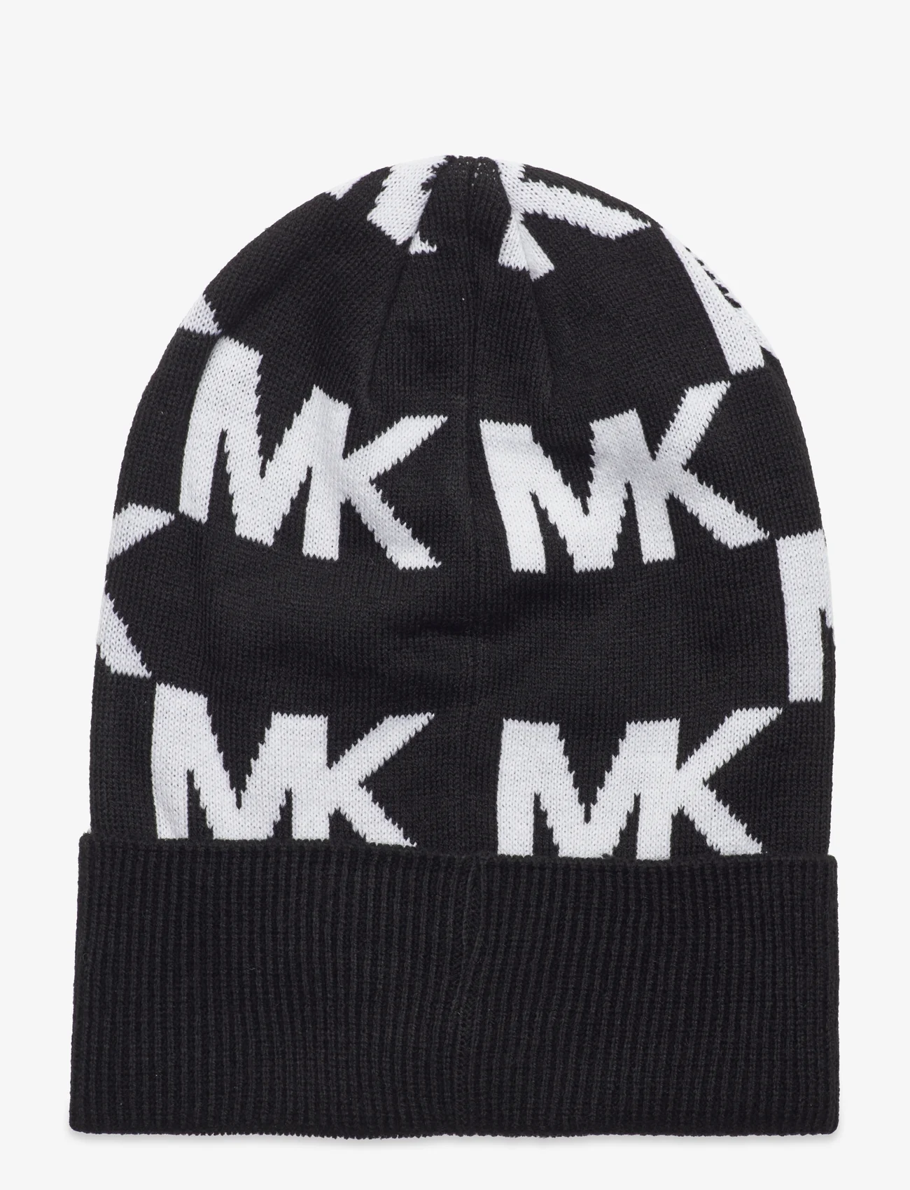 Michael Kors Accessories - Oversized chess mk cuff hat - kepurės - black, cream - 1