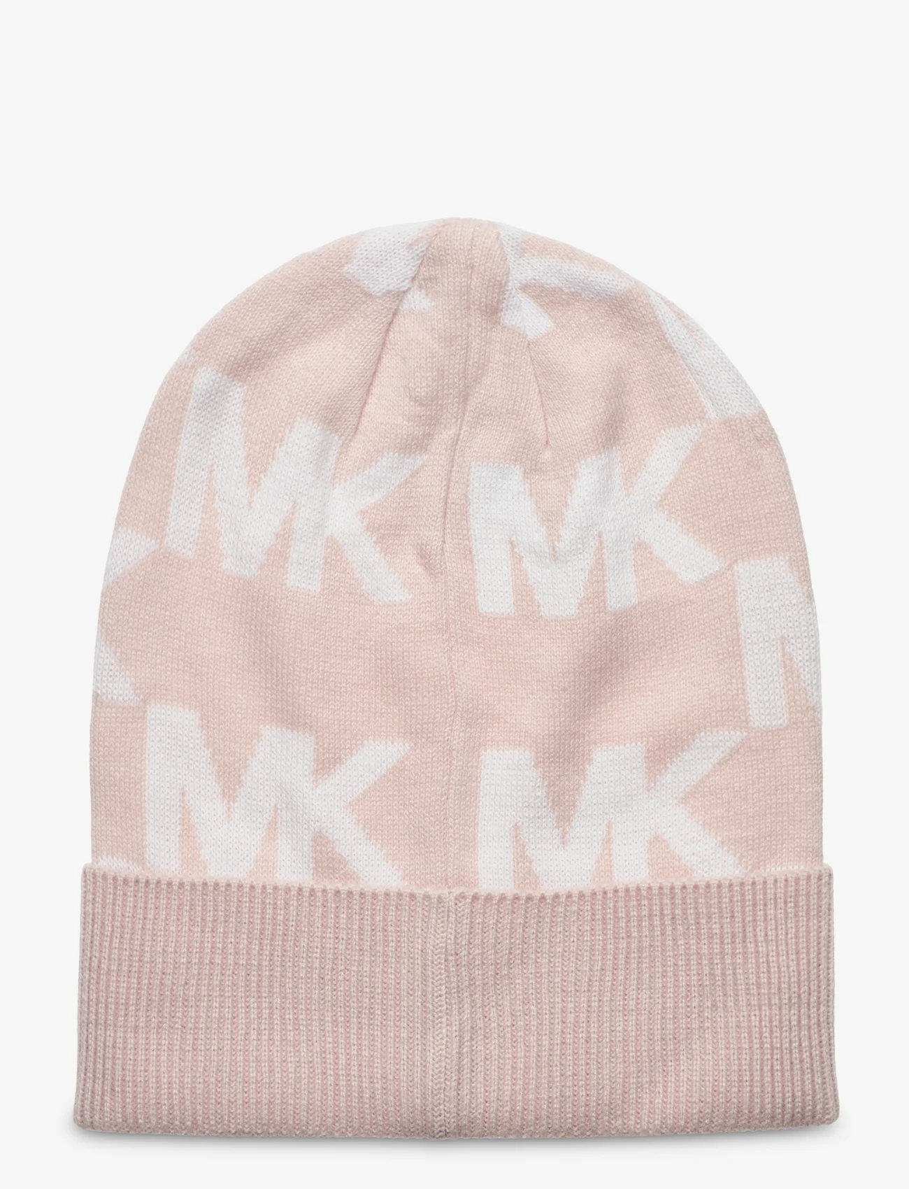 Michael Kors Accessories - Oversized chess mk cuff hat - mössor - soft pink, cream - 1