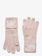 Oversized mk turn back glove - SOFT PINK, CREAM