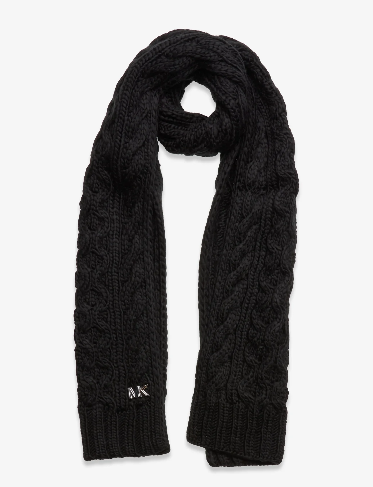 Michael Kors Accessories - Honeycomb cable scarf - szaliki zimowe - black - 0