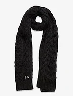 Honeycomb cable scarf - BLACK