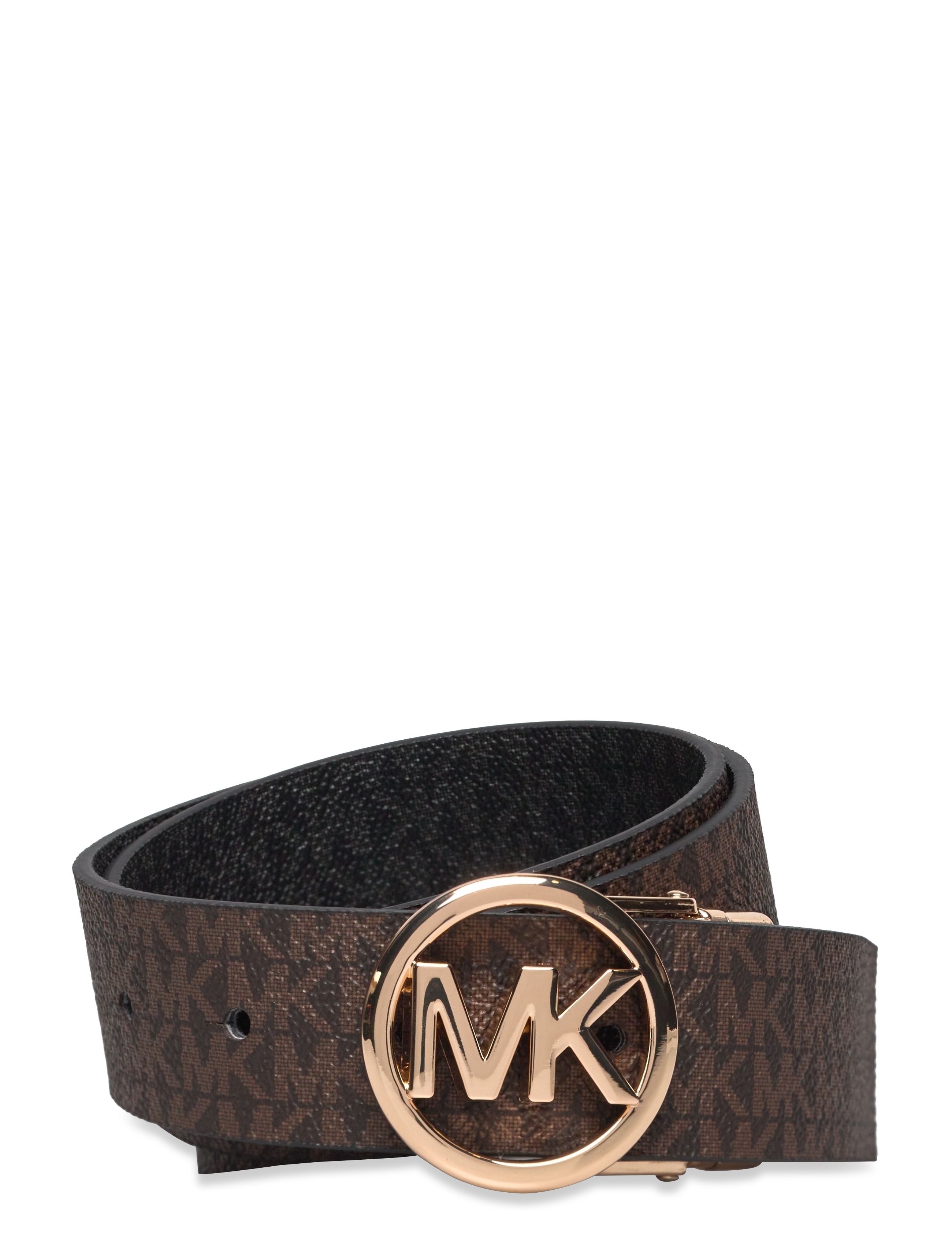 Michael Kors Accessories 32mm Rev MK logo bkl logo to logo - Vööd - BROWN REV TO BLACK/GOLD HW / brown