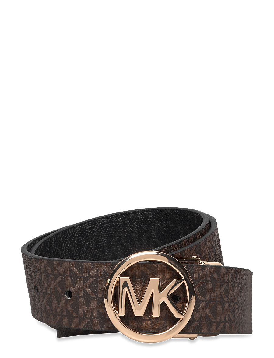 Michael Kors Accessories - 32mm Rev MK logo bkl logo to logo - vabaajavööd - brown rev to black/gold hw - 0