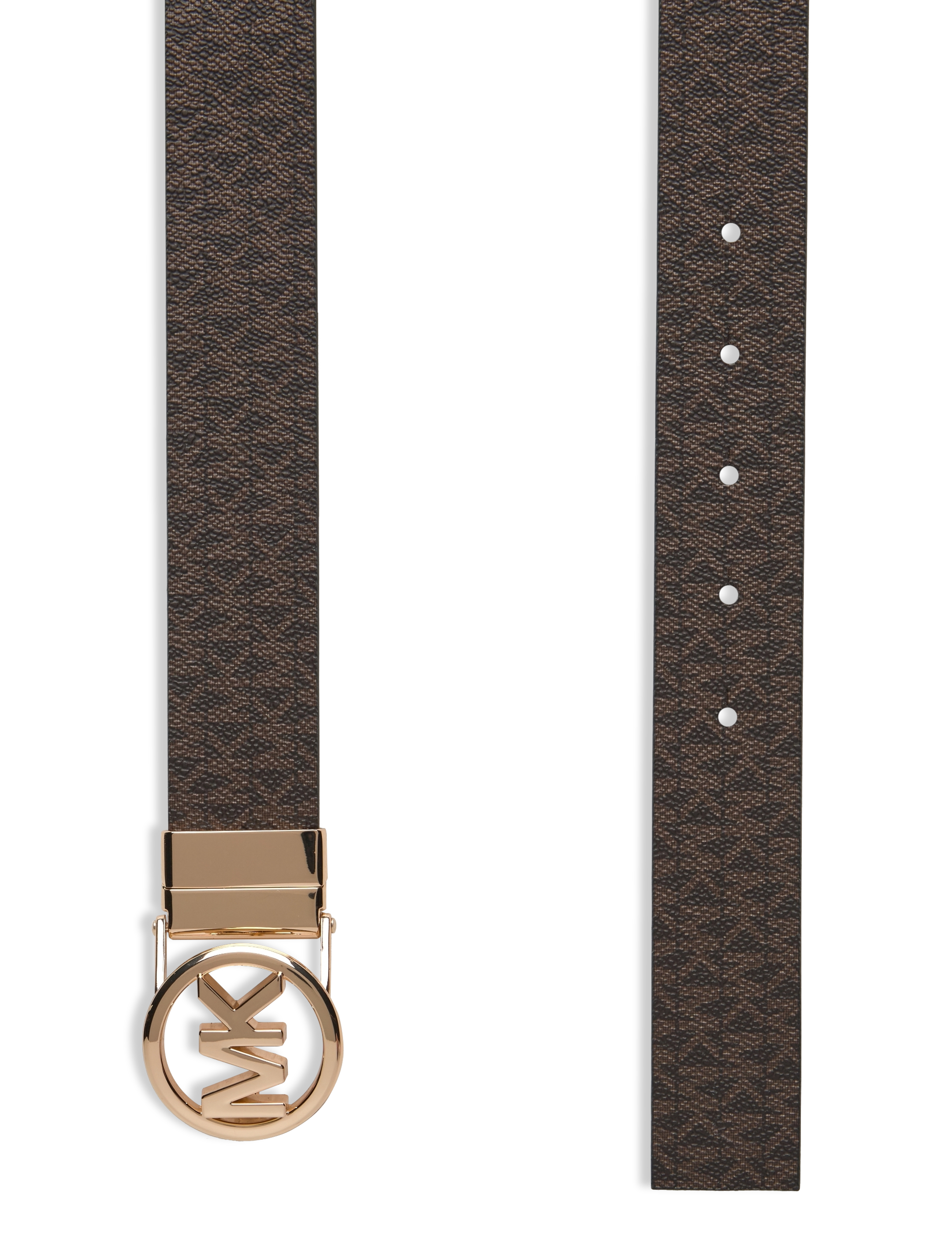 Michael Kors Accessories - 32mm Rev MK logo bkl logo to logo - casual bælter - brown rev to black/gold hw - 1