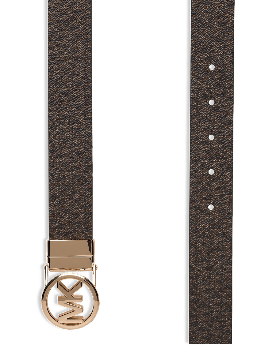 Michael Kors Accessories - 32mm Rev MK logo bkl logo to logo - vabaajavööd - brown rev to black/gold hw - 1