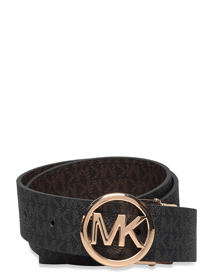 Michael Kors Accessories - 32mm Rev MK logo bkl logo to logo - vabaajavööd - brown rev to black/gold hw - 2