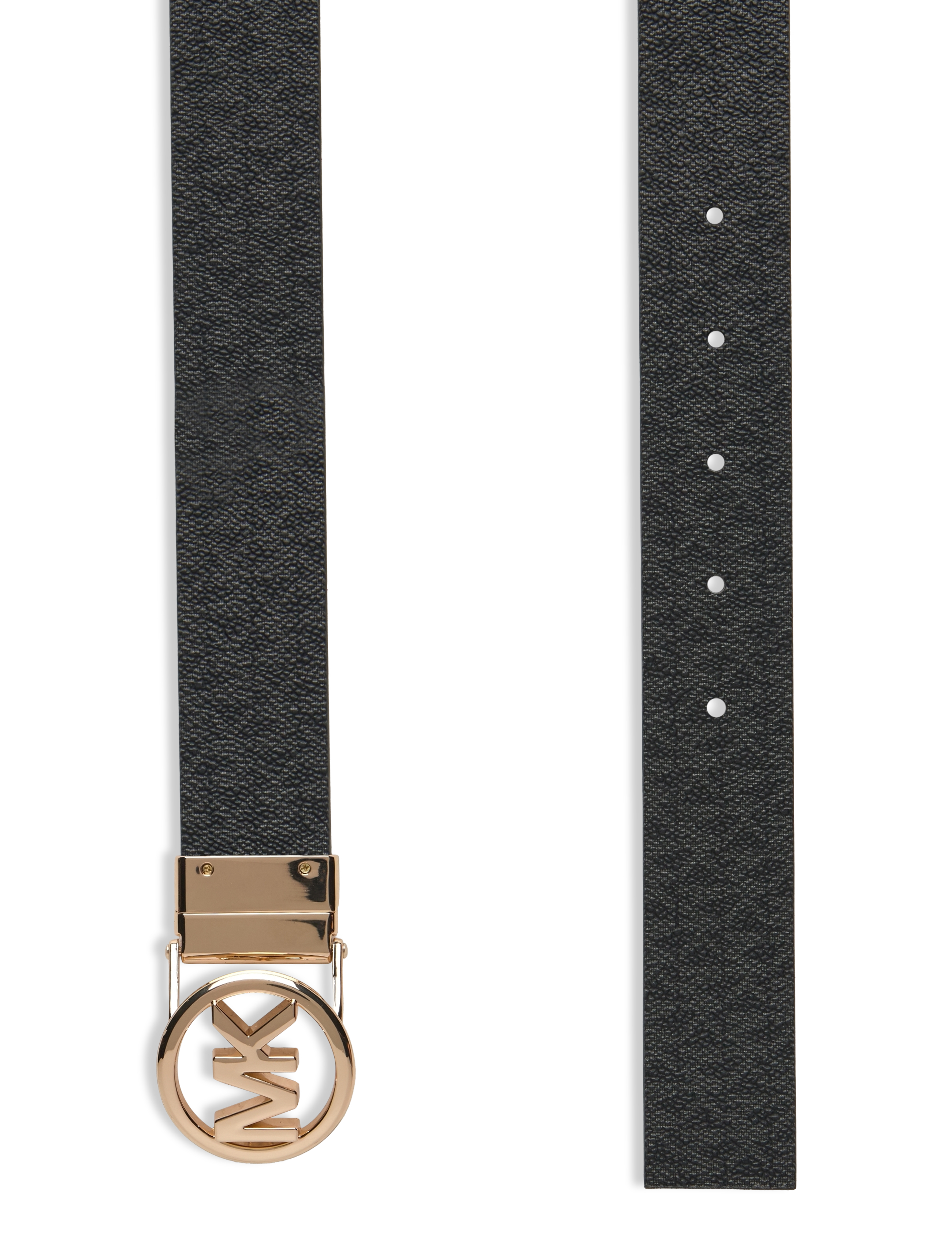 Michael Kors Accessories - 32mm Rev MK logo bkl logo to logo - casual bælter - brown rev to black/gold hw - 3