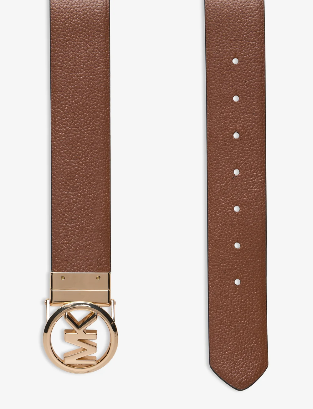 Michael Kors Accessories - Reversible pebble belt - vardagsskärp - black rev. to luggage/gold hw - 3