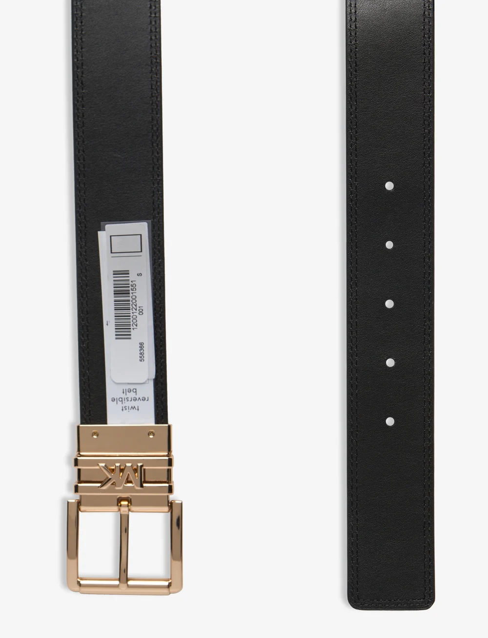Michael Kors Accessories - 38mm Logo reversible belt - casual bælter - black logo rev. to black/gold hw - 3