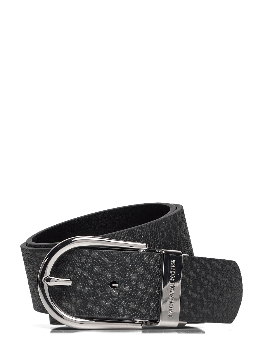 Michael Kors Accessories - 38mm Reversible belt - læderbælter - black rev. to black/silver - 0