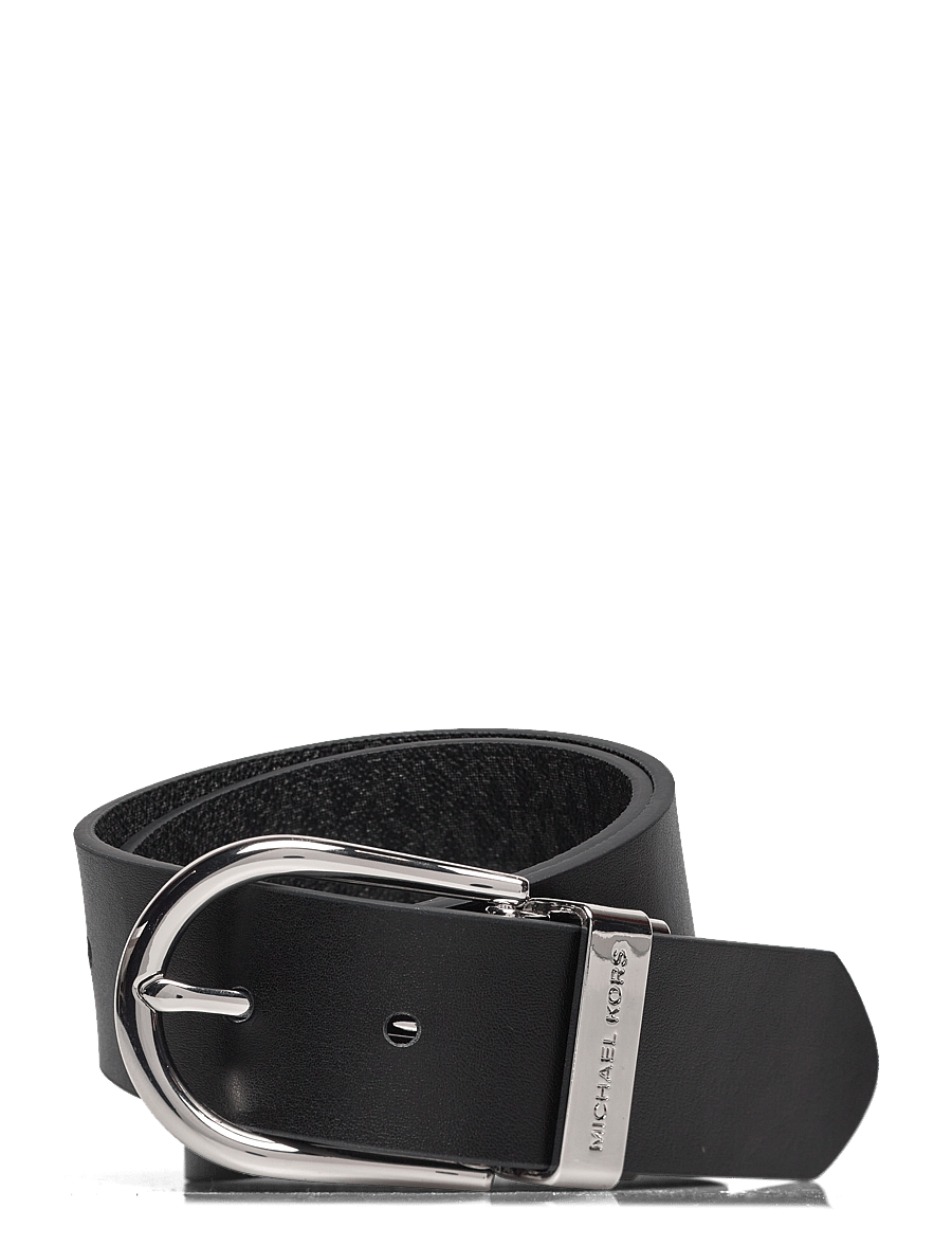 Michael Kors Accessories - 38mm Reversible belt - læderbælter - black rev. to black/silver - 2