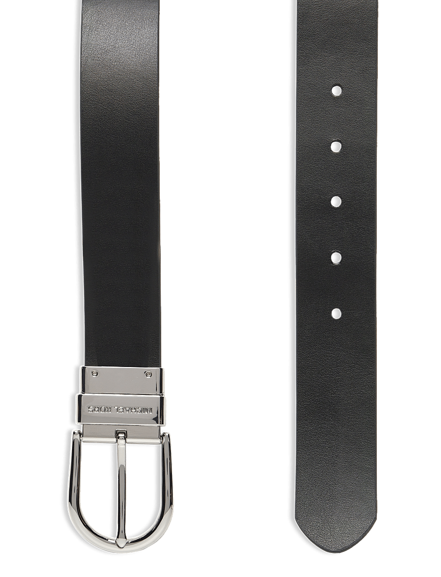 Michael Kors Accessories - 38mm Reversible belt - læderbælter - black rev. to black/silver - 3