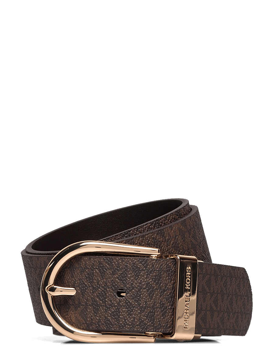 Michael Kors Accessories - 38mm Reversible belt - læderbælter - brown rev. to chocolate/gold - 0