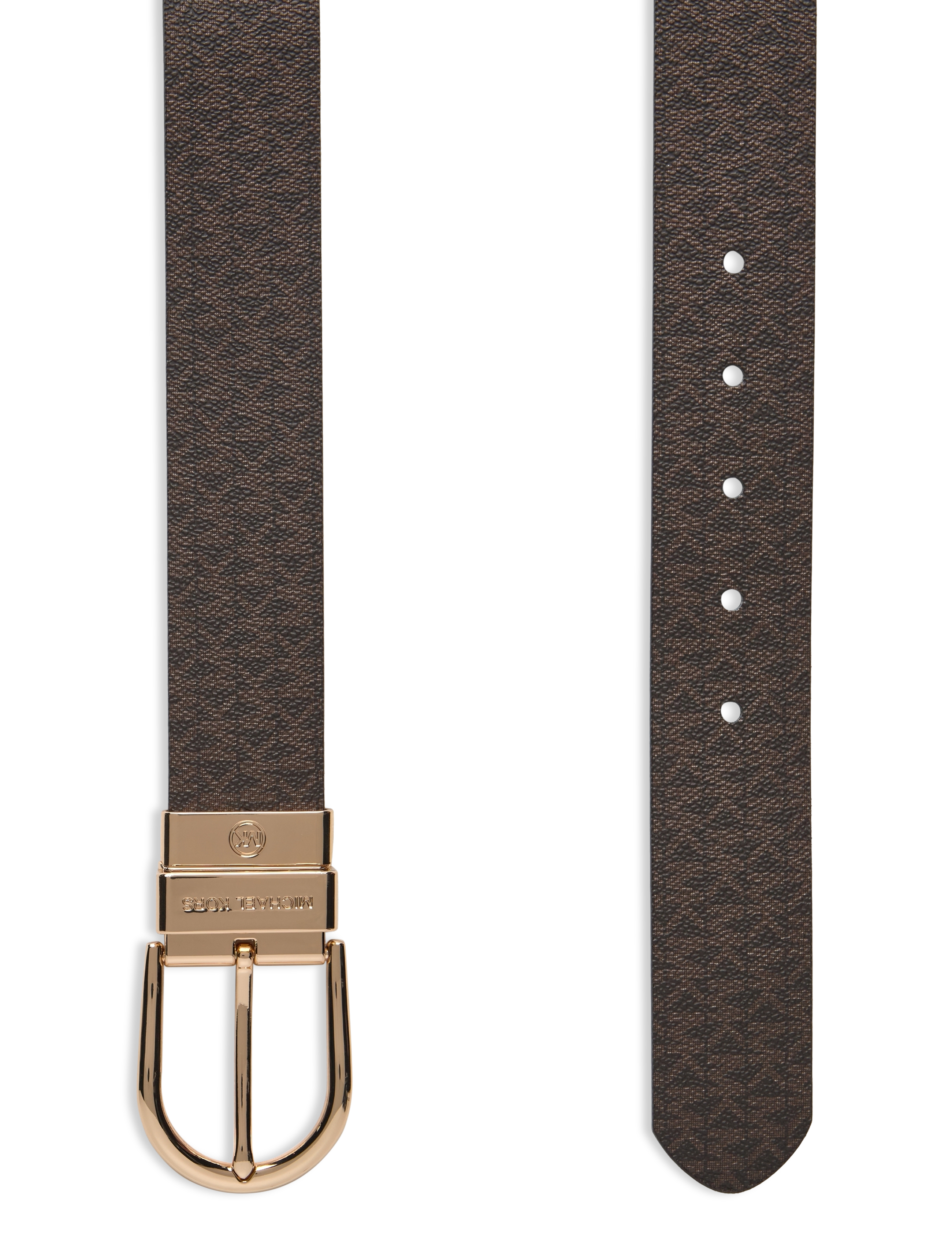 Michael Kors Accessories - 38mm Reversible belt - bælter - brown rev. to chocolate/gold - 1