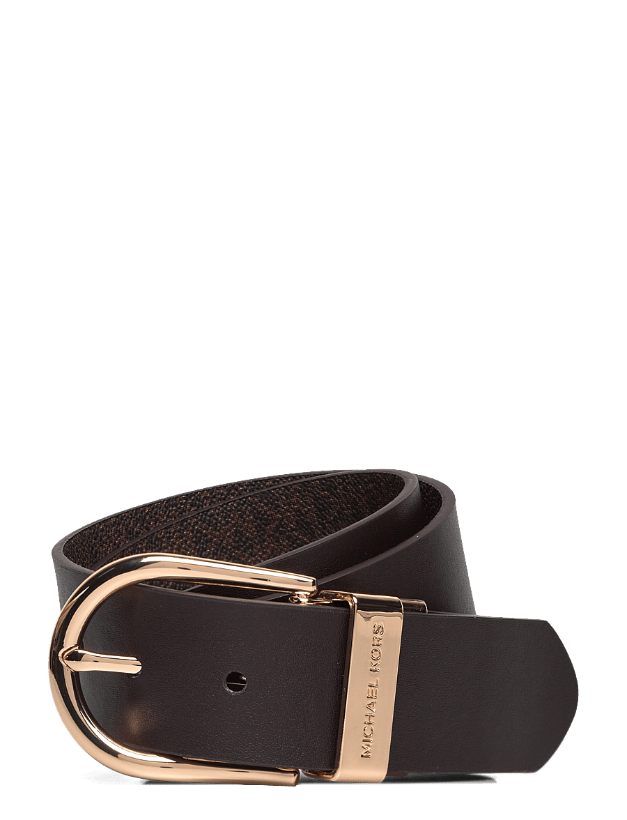 Michael Kors Accessories - 38mm Reversible belt - læderbælter - brown rev. to chocolate/gold - 2