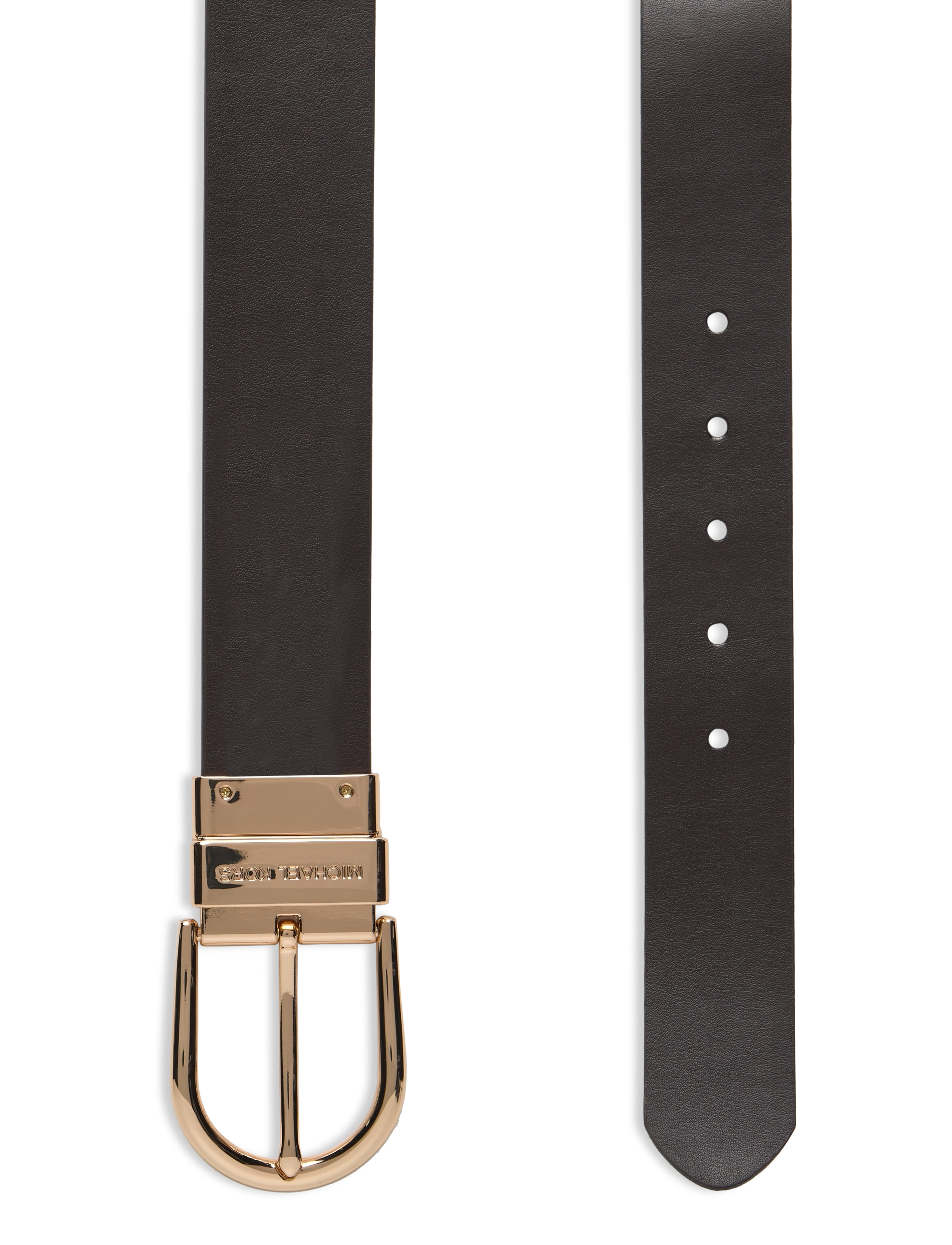 Michael Kors Accessories - 38mm Reversible belt - bælter - brown rev. to chocolate/gold - 3
