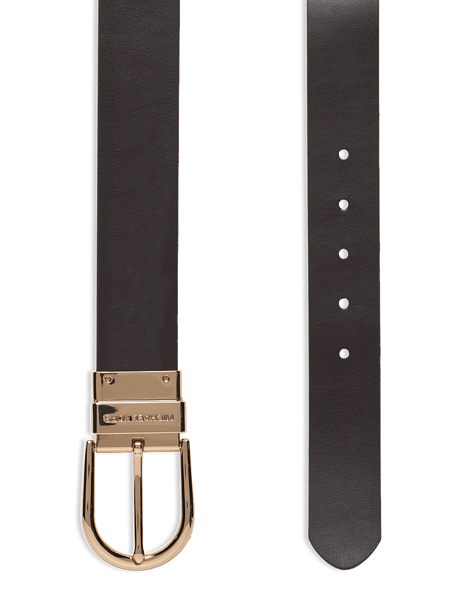 Michael Kors Accessories - 38mm Reversible belt - læderbælter - brown rev. to chocolate/gold - 3
