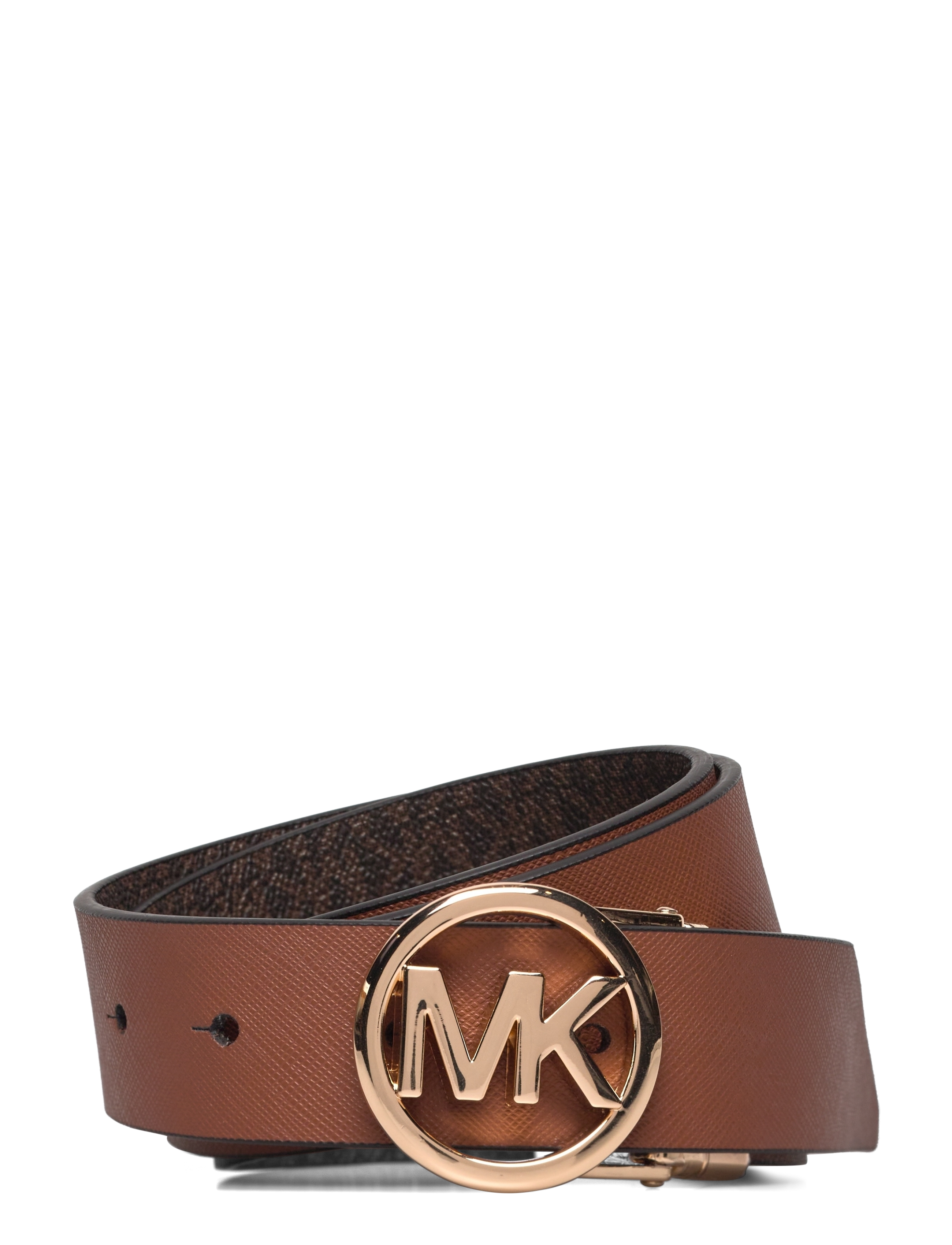 Michael Kors Accessories 32mm Reversible saffiano belt - Vööd - LUGGAGE REV. TO BROWN LOGO/GOLD / brown
