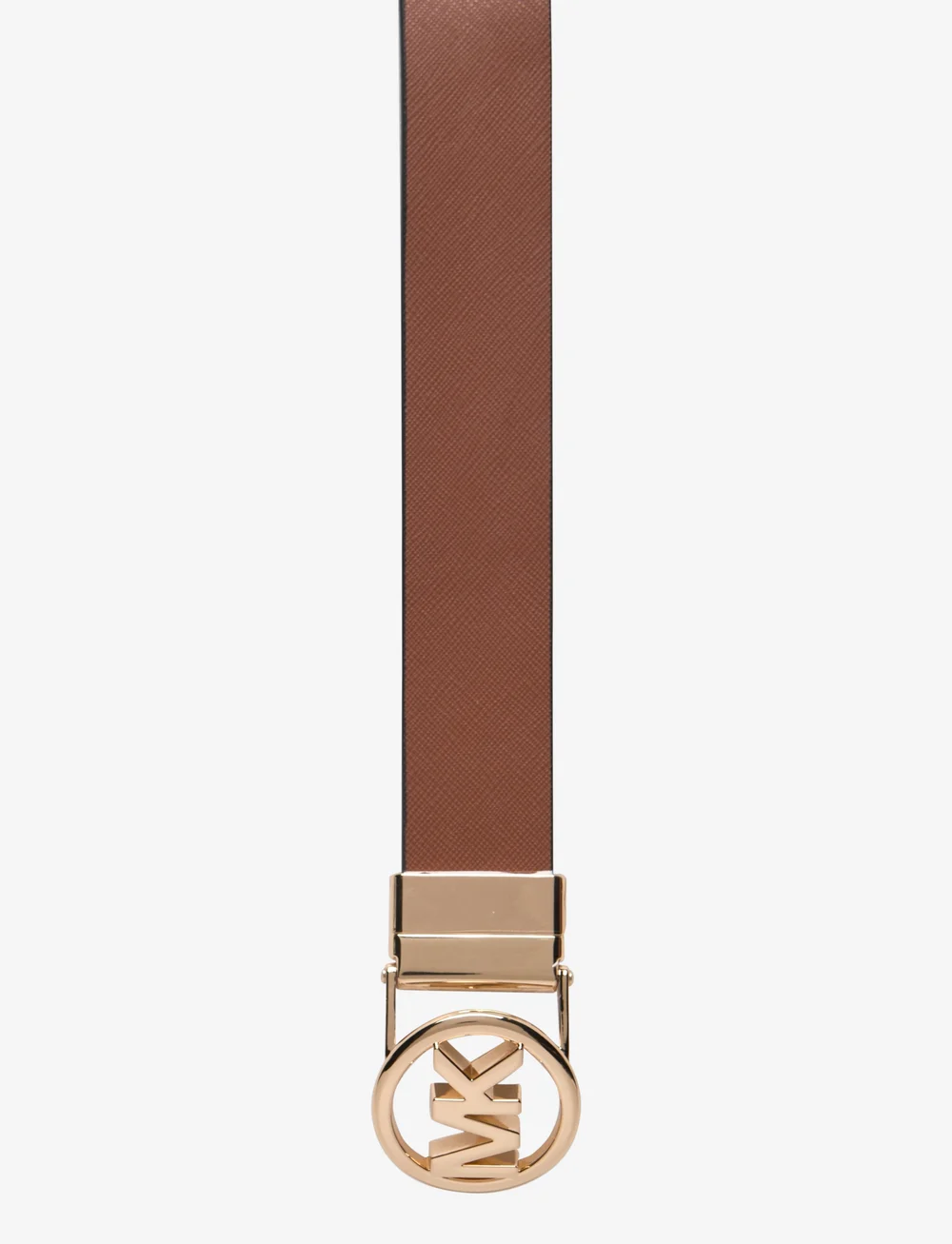Michael Kors Accessories - 32mm Reversible saffiano belt - vardagsskärp - luggage rev. to brown logo/gold - 1