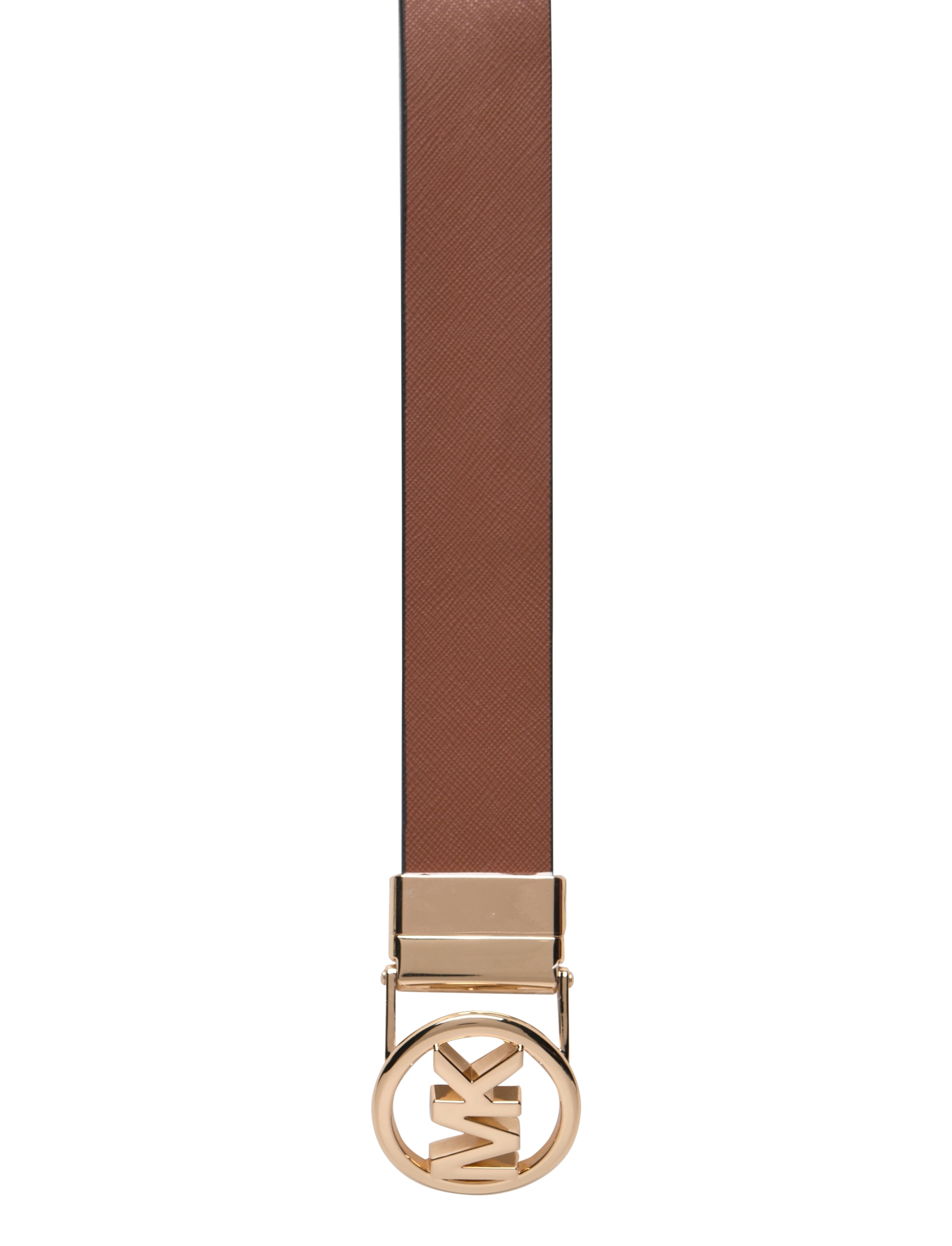 Michael Kors Accessories - 32mm Reversible saffiano belt - nahkrihmad - luggage rev. to brown logo/gold - 1