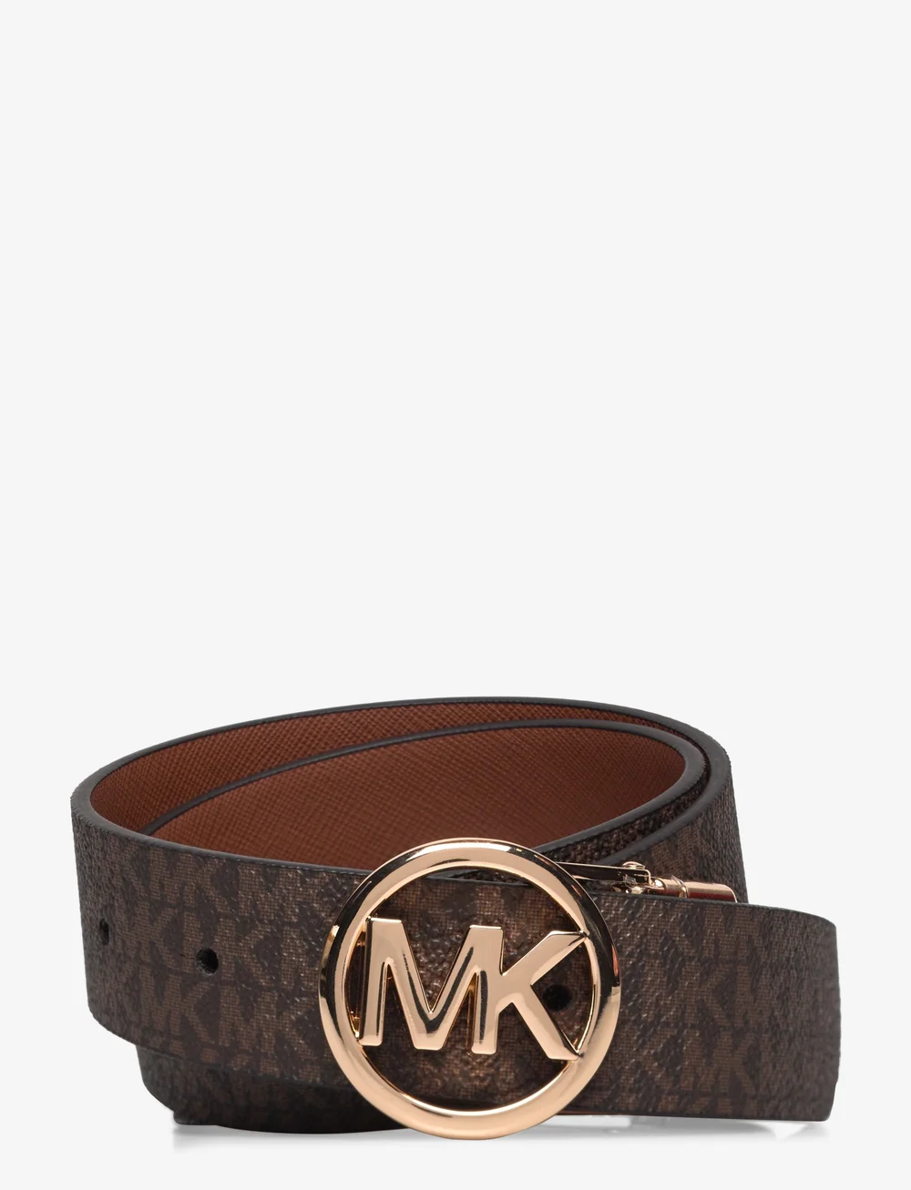 Michael Kors Accessories - 32mm Reversible saffiano belt - vardagsskärp - luggage rev. to brown logo/gold - 3