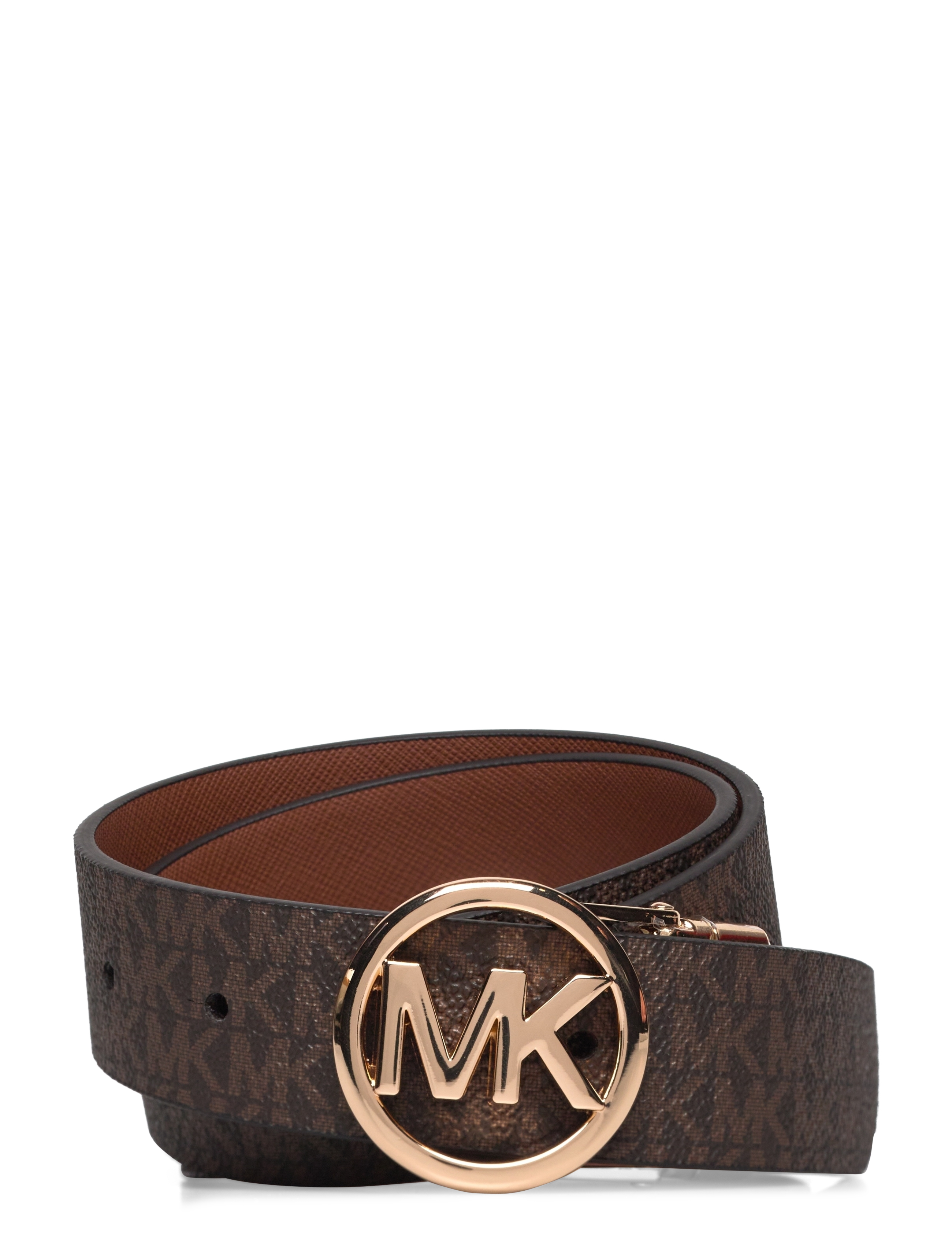Michael Kors Accessories - 32mm Reversible saffiano belt - nahkrihmad - luggage rev. to brown logo/gold - 3