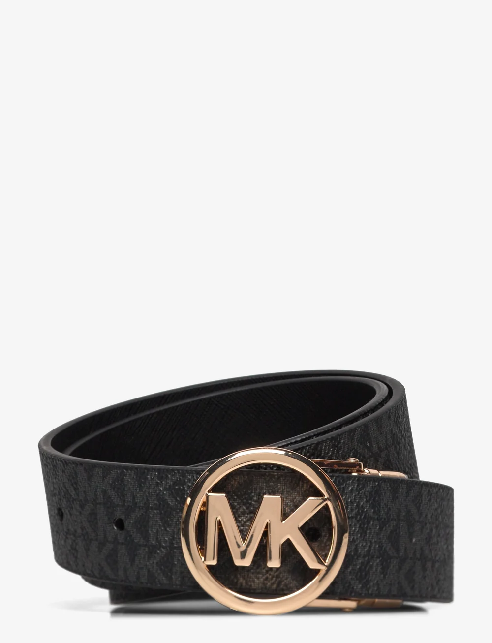 Michael Kors Accessories - 32mm Reversible saffiano belt - igapäevased vööd - black rev. to black logo/gold - 2