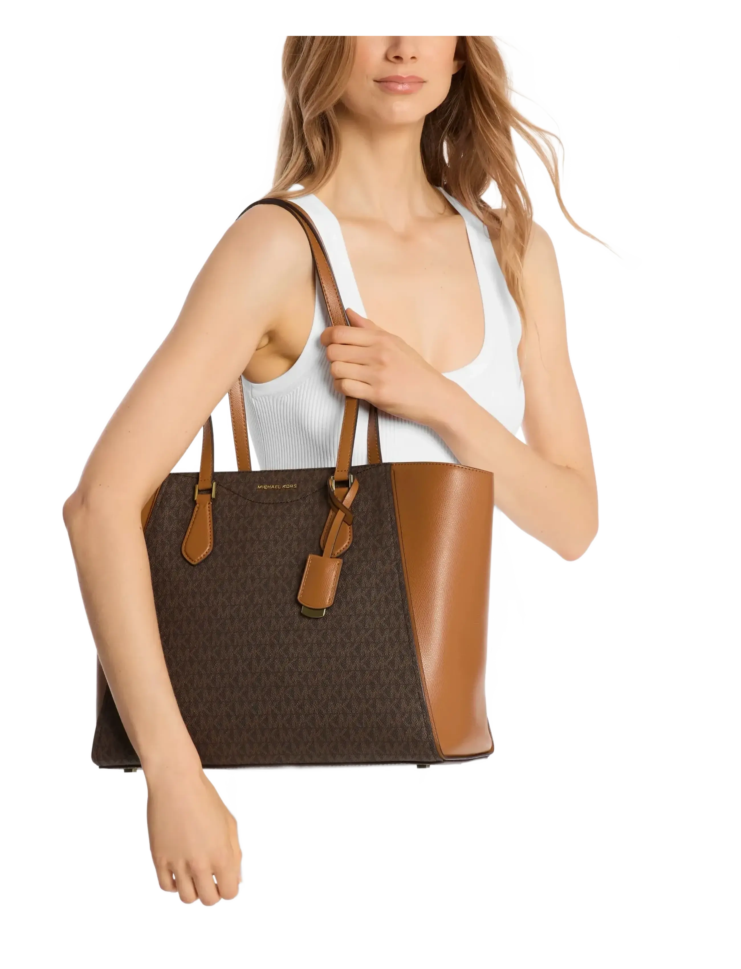 Michael Kors - LG MF TZ TOTE - brn/acorn - 3