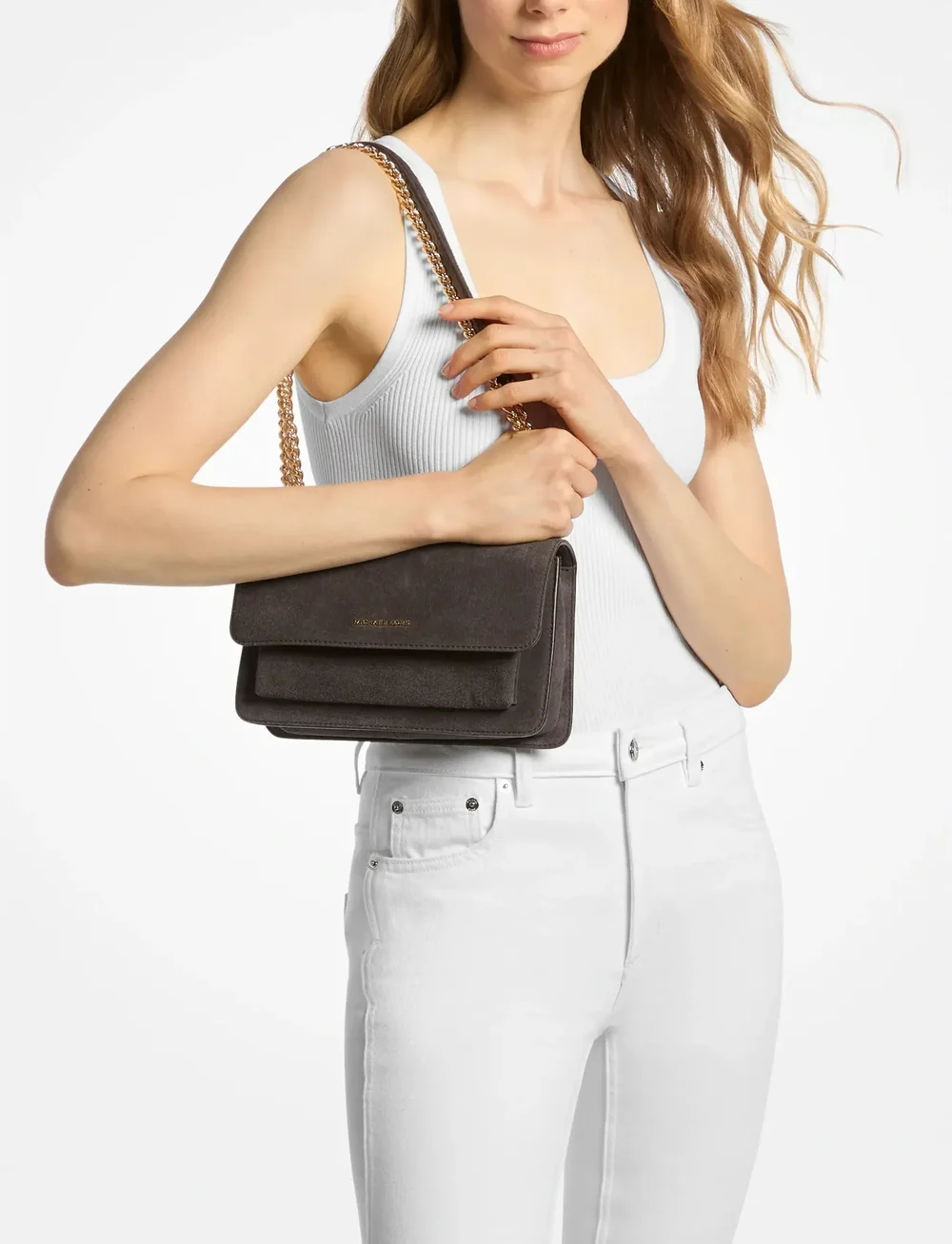 Michael Kors - LG SHOULDER - moetrendid - chocolate - 0