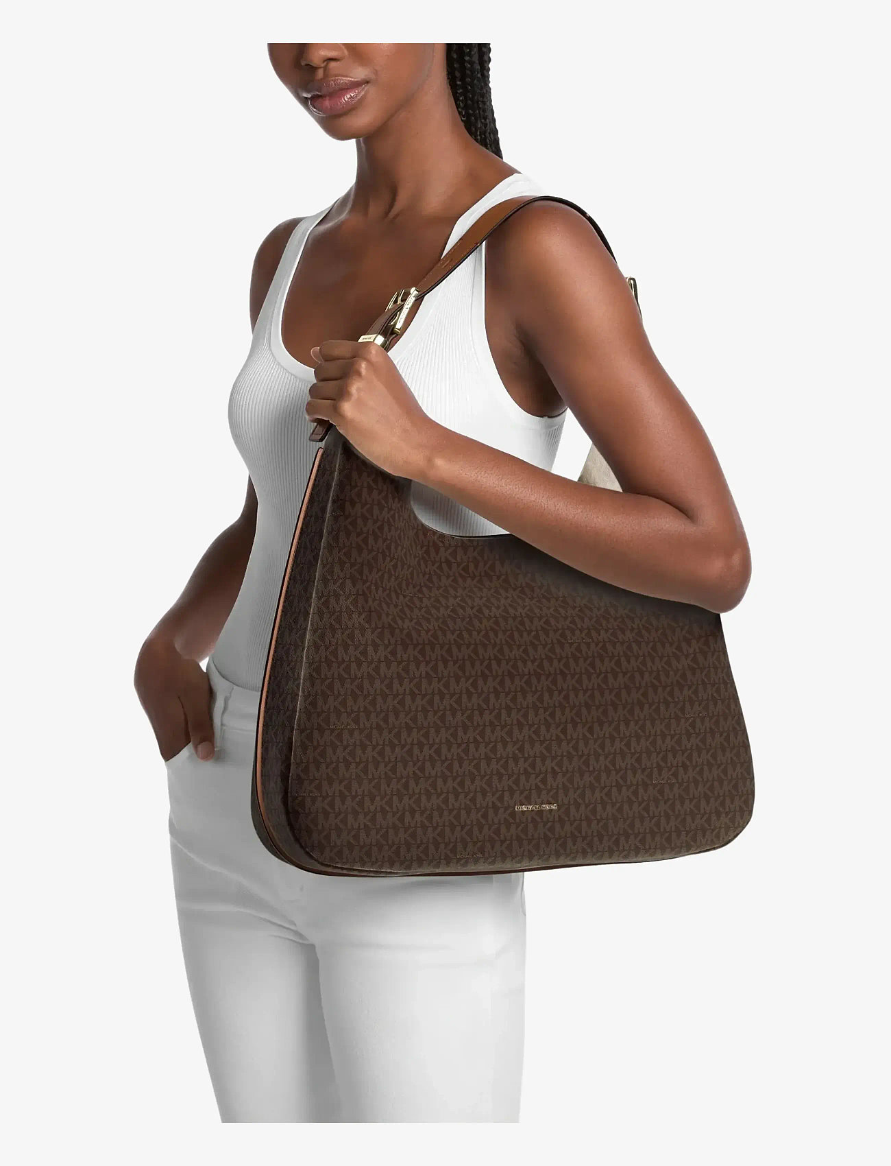 Michael Kors - LG HOBO SHLDR - besondere anlässe - brn/acorn - 4