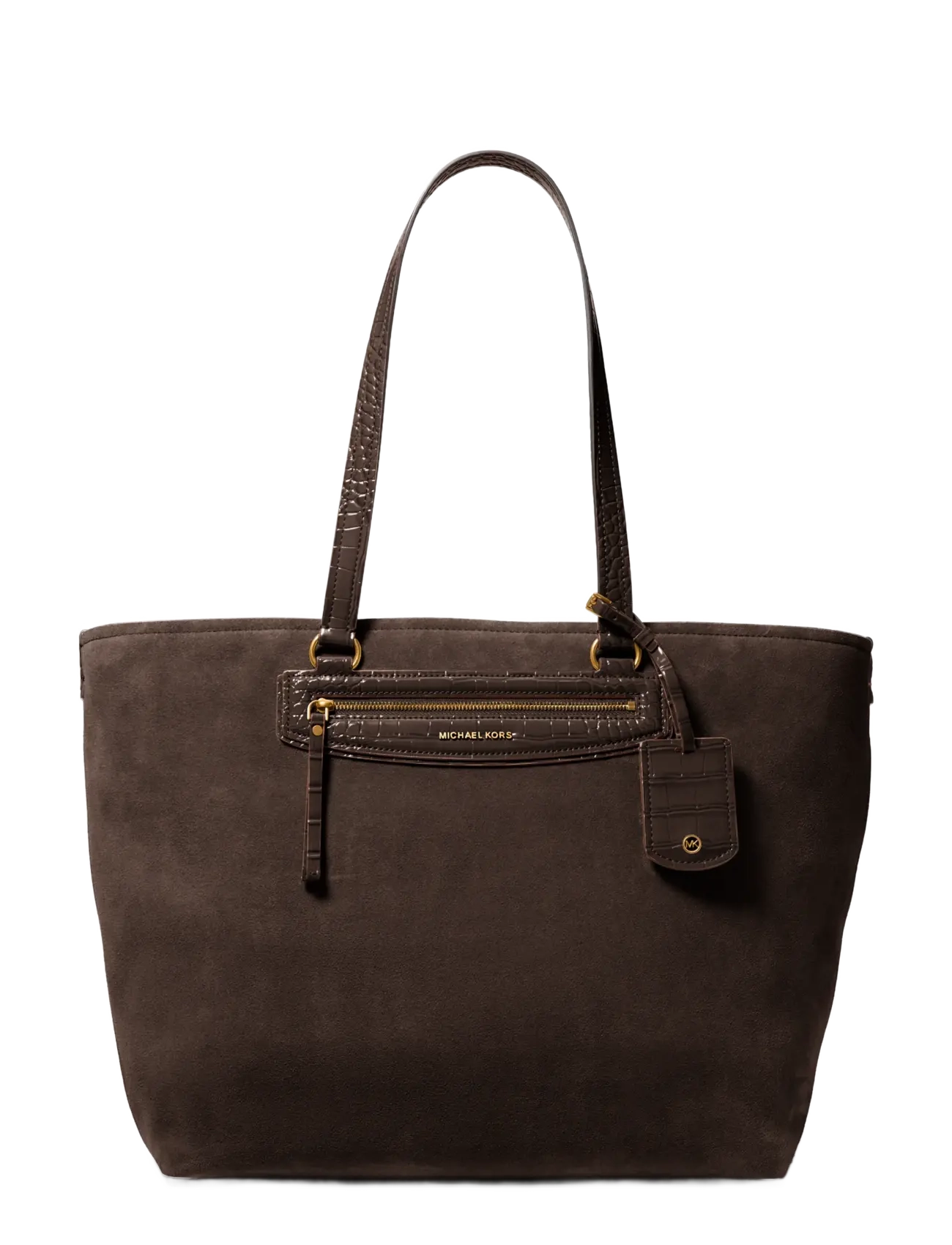 Michael Kors XL EW MF TZ TOTE - Väskor - CHOCOLATE / brown