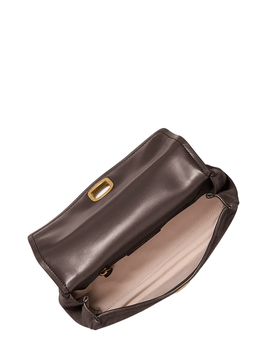 Michael Kors - SM TURNLOCK CNV CHN SHDR - igapäevane stiil - chocolate - 2