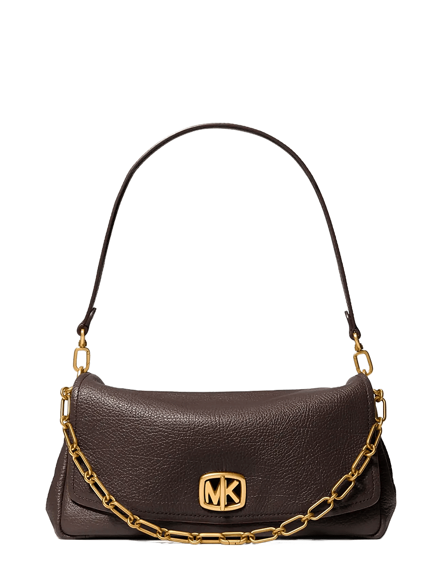 Michael Kors - LG TRNLK CNV CHN SHLDR - igapäevane stiil - chocolate - 1