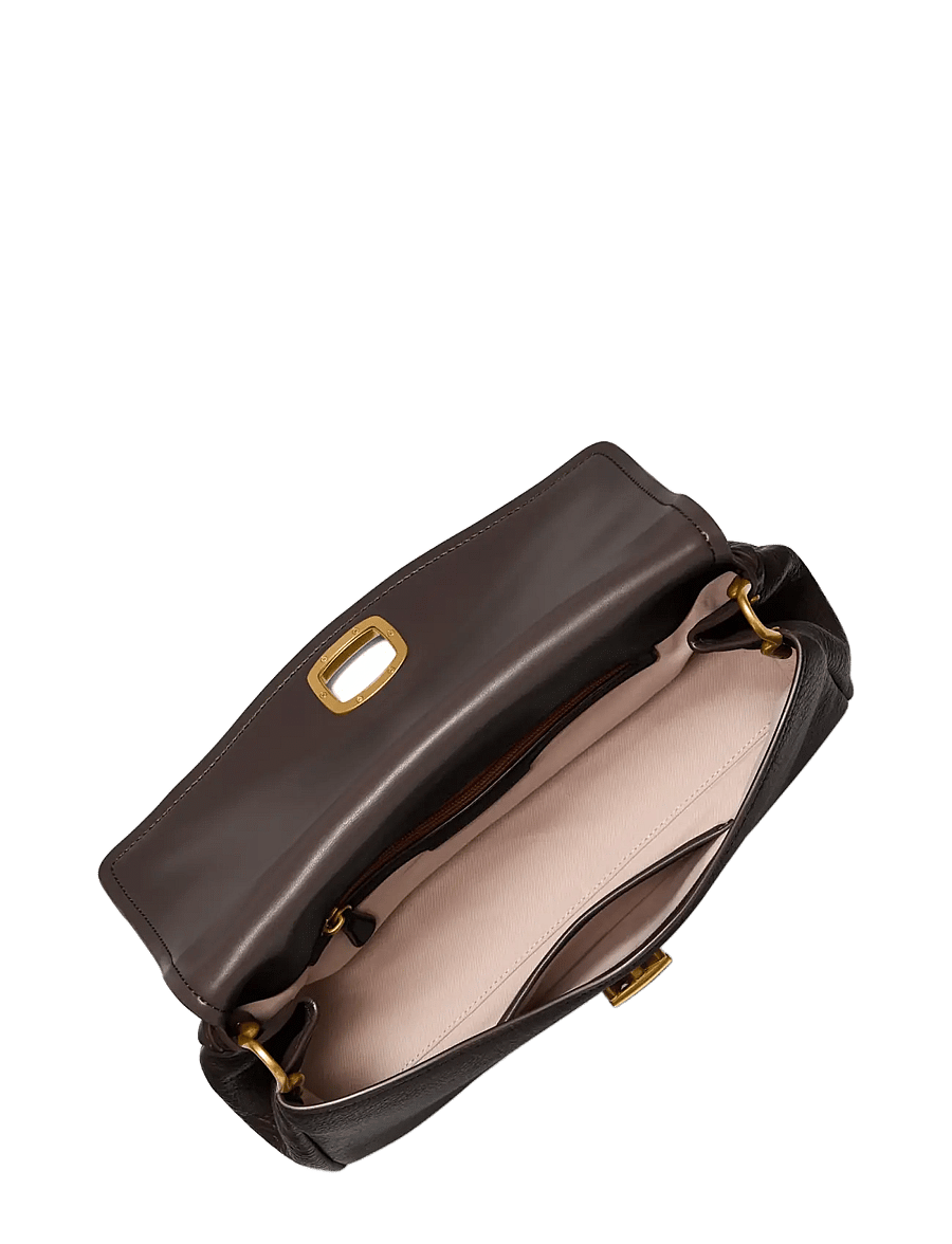 Michael Kors - LG TRNLK CNV CHN SHLDR - igapäevane stiil - chocolate - 2