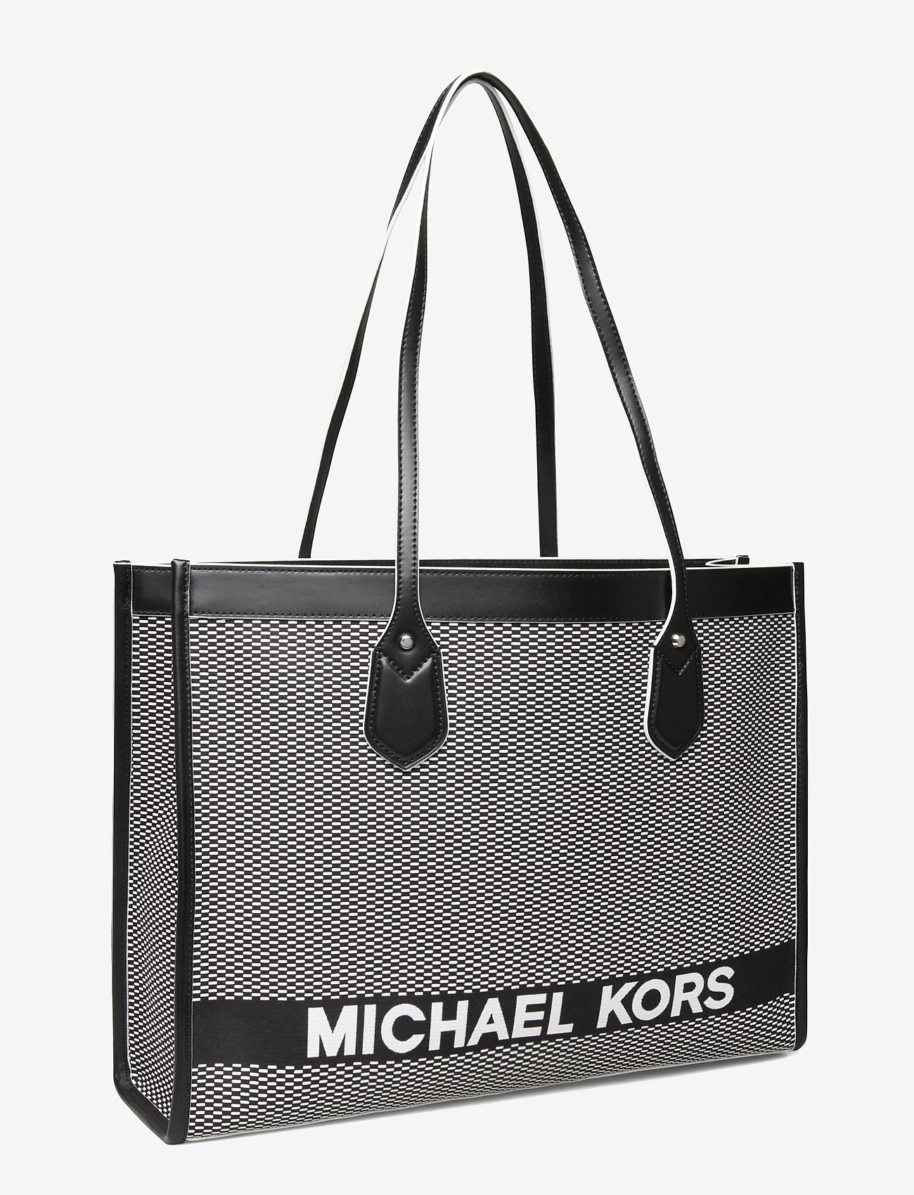Michael Kors - LG EW TOTE - blk/opticwht - 2