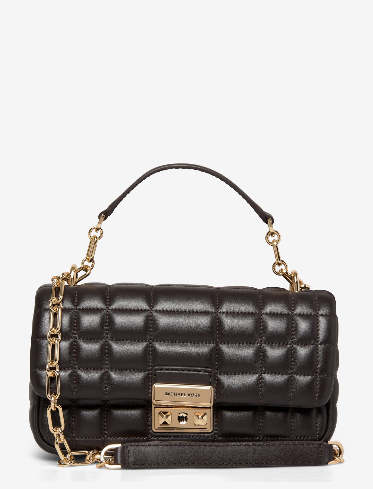 Michael Kors - SM CONV CHAIN SHLDR - hversdagsleg tíska - chocolate - 0