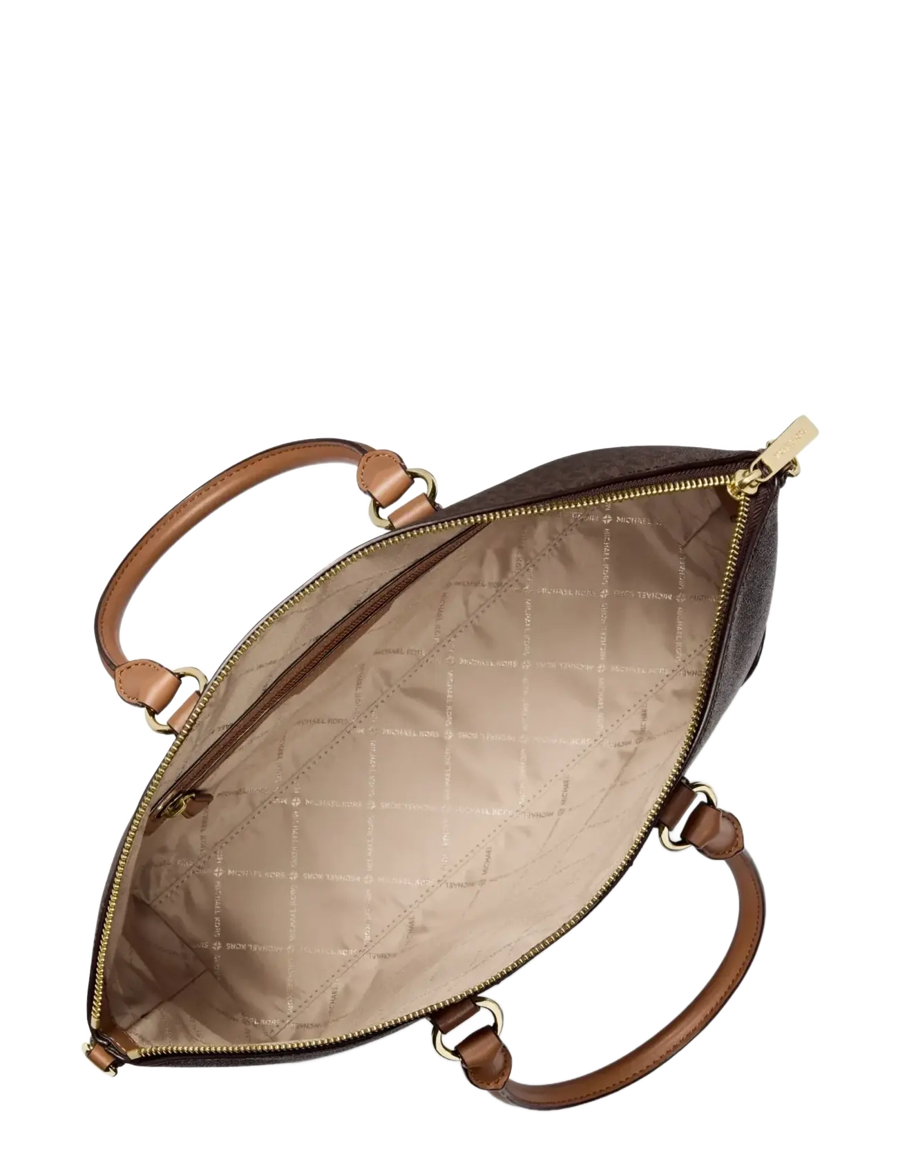 Michael Kors - LG EW DOME SATCHEL - brn/acorn - 1