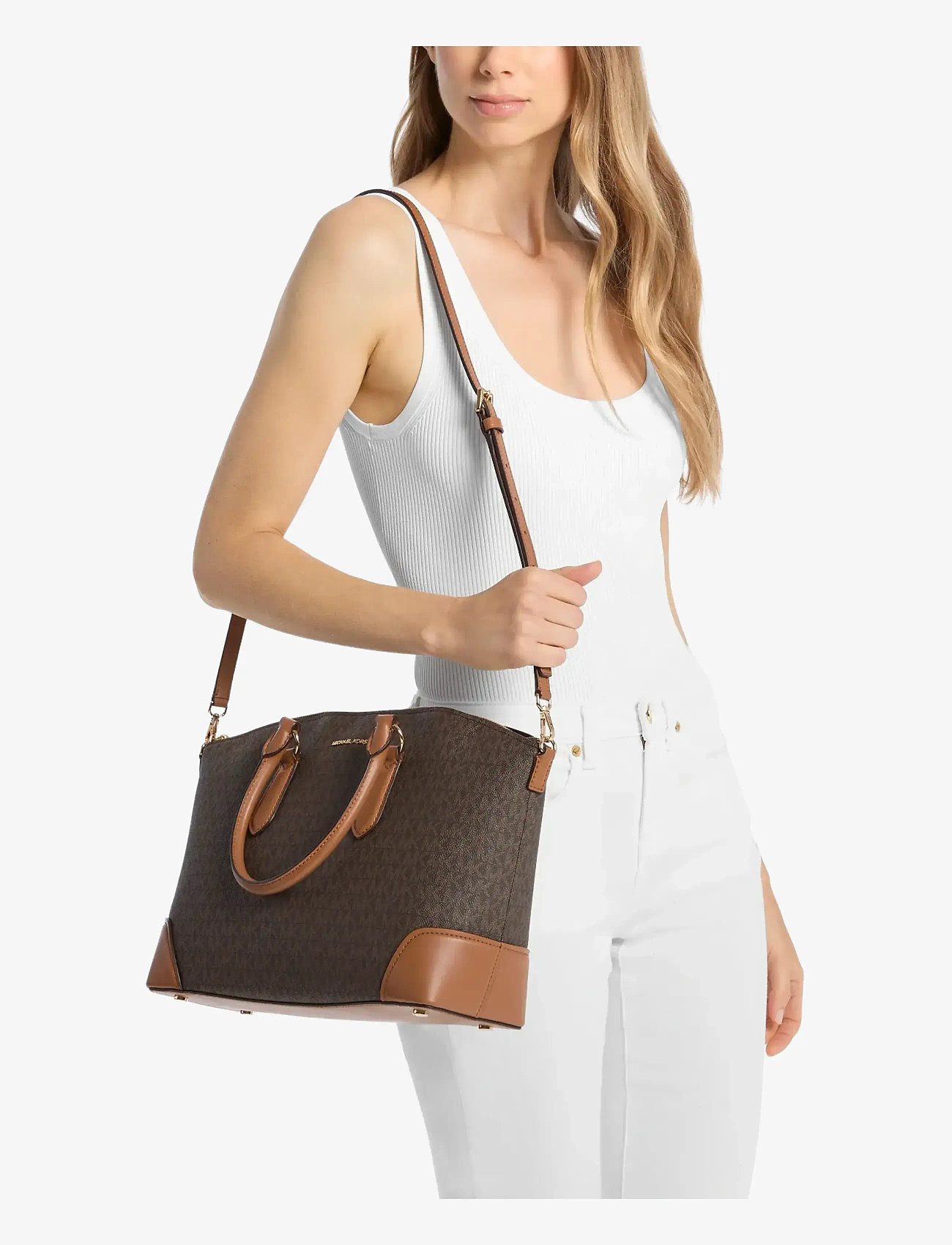 Michael Kors - LG EW DOME SATCHEL - special occasions - brn/acorn - 2