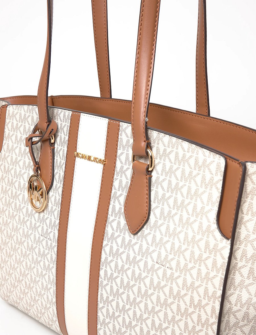 Michael Kors - LG EW TOTE - sacs en toile - vanilla/acrn - 4