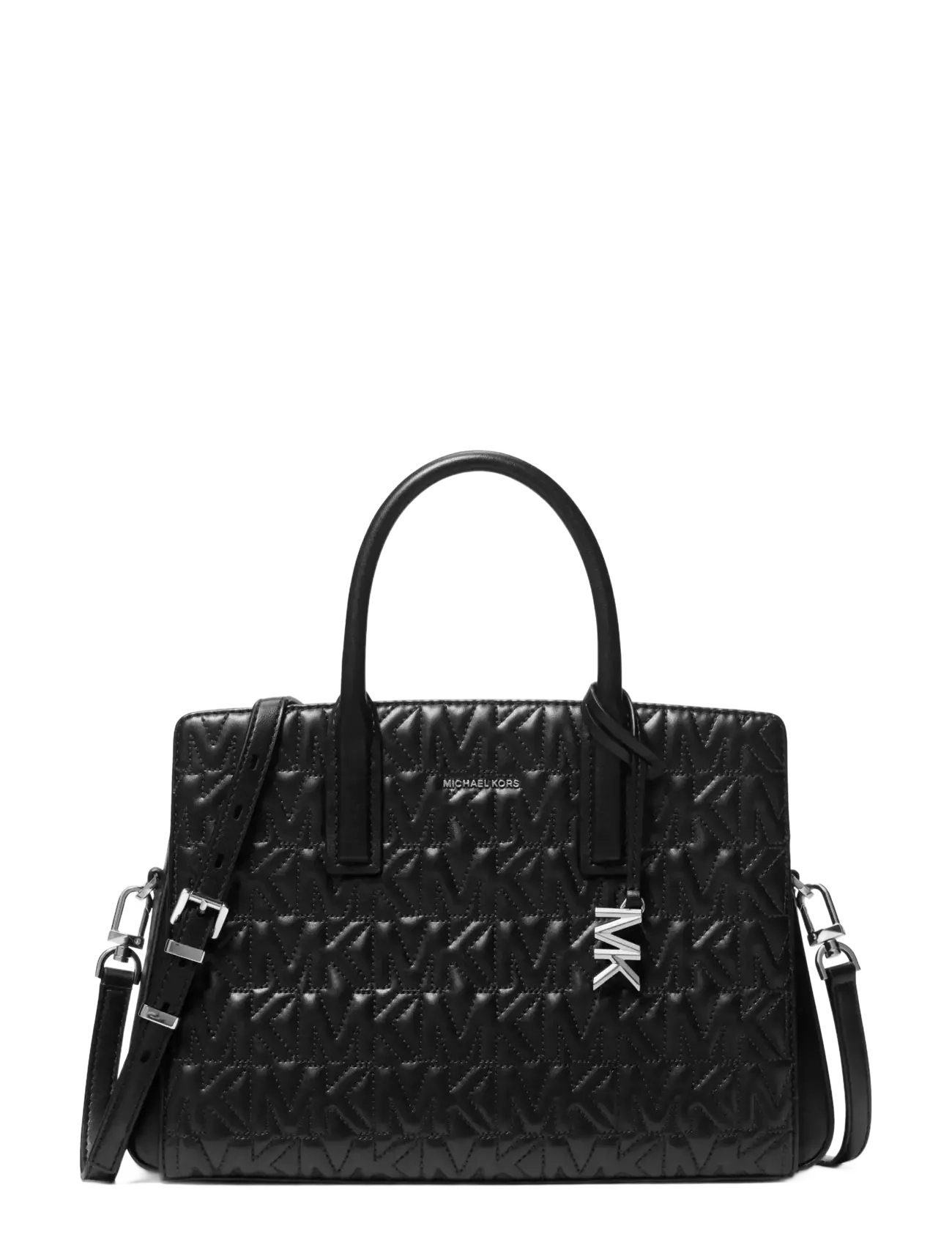 Michael Kors MD SATCHEL - Handväskor - BLACK / black