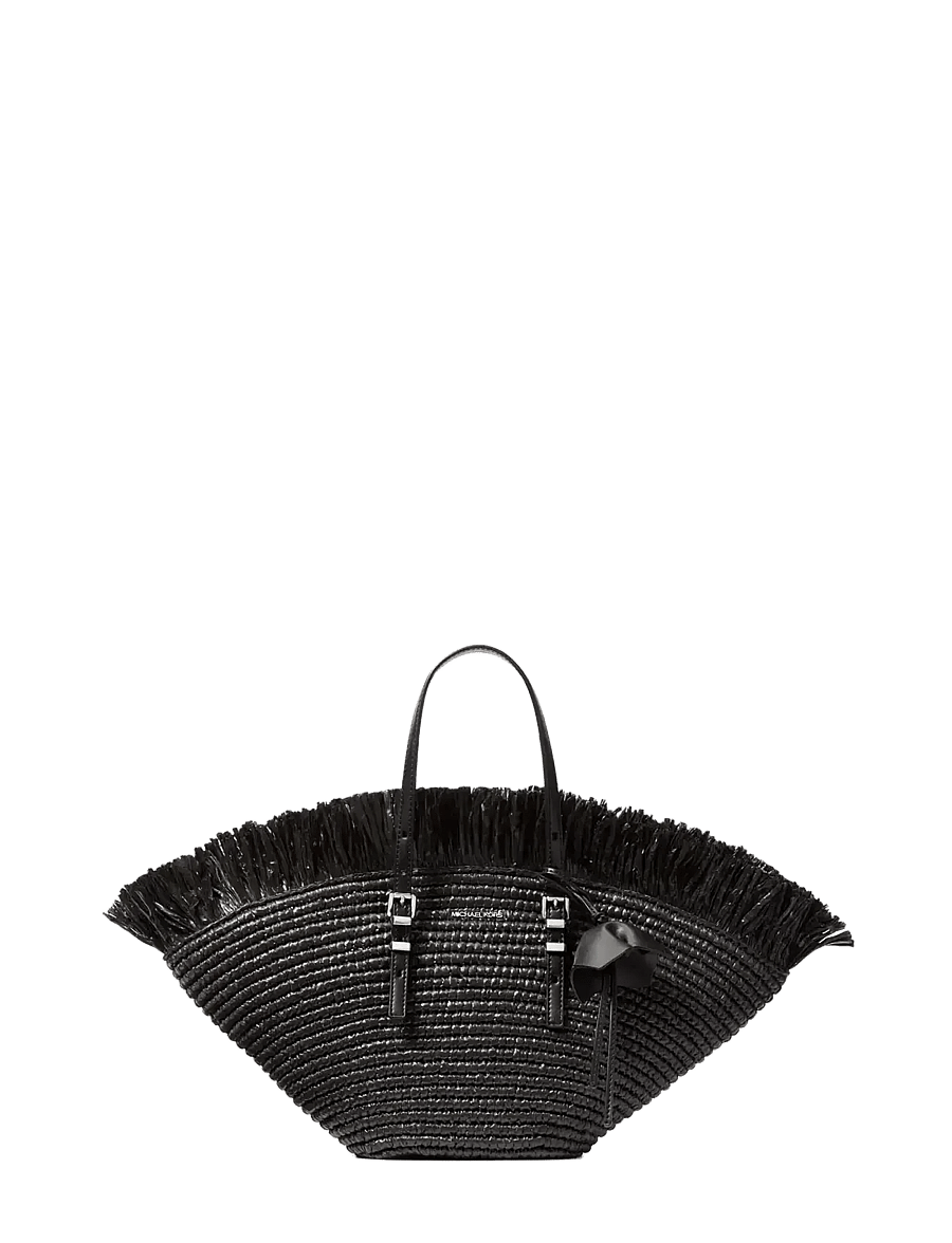 Michael Kors - SM FAN TOTE - kandekotid - black/black - 1