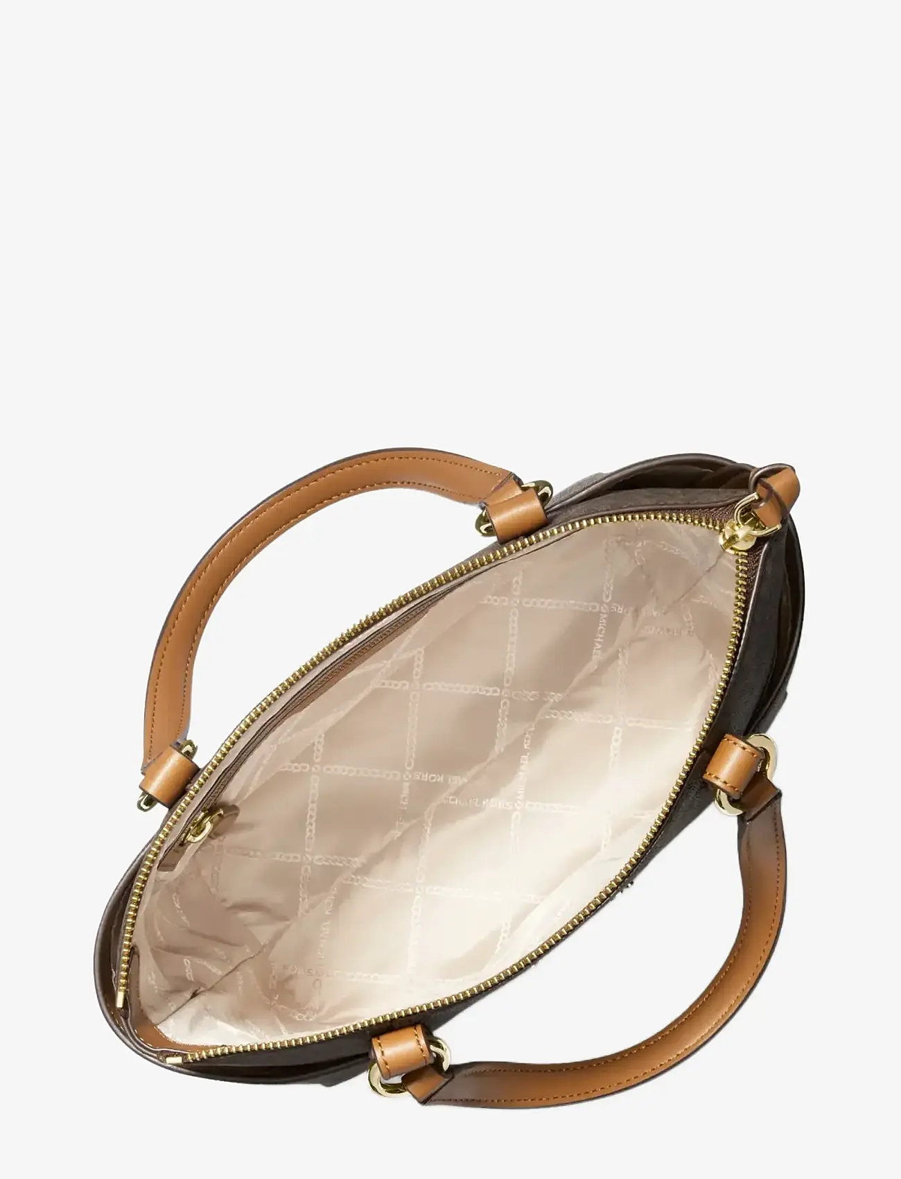 Michael Kors - SM CONV TZ TOTE - tote bags - brn/acorn - 2