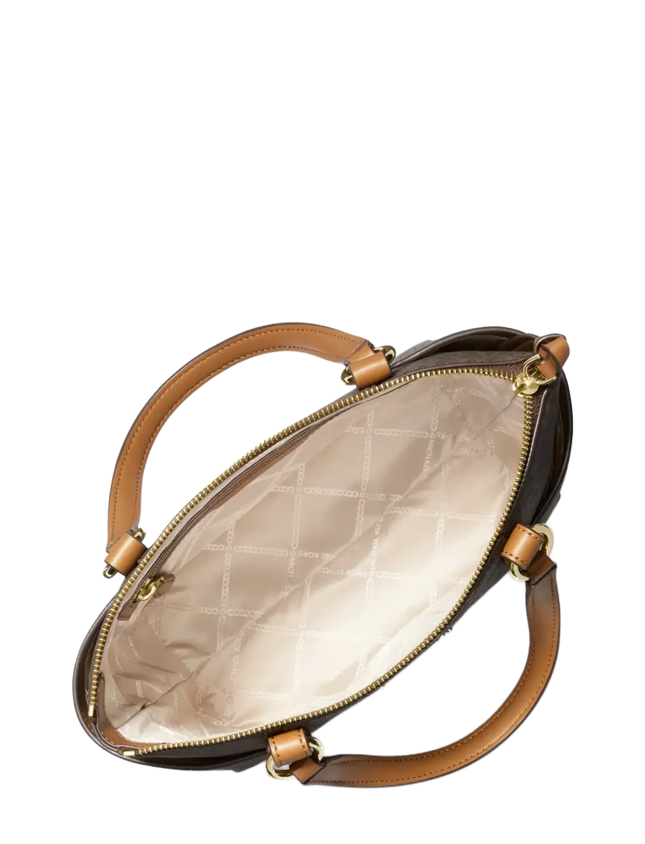 Michael Kors - SM CONV TZ TOTE - tote bags - brn/acorn - 2