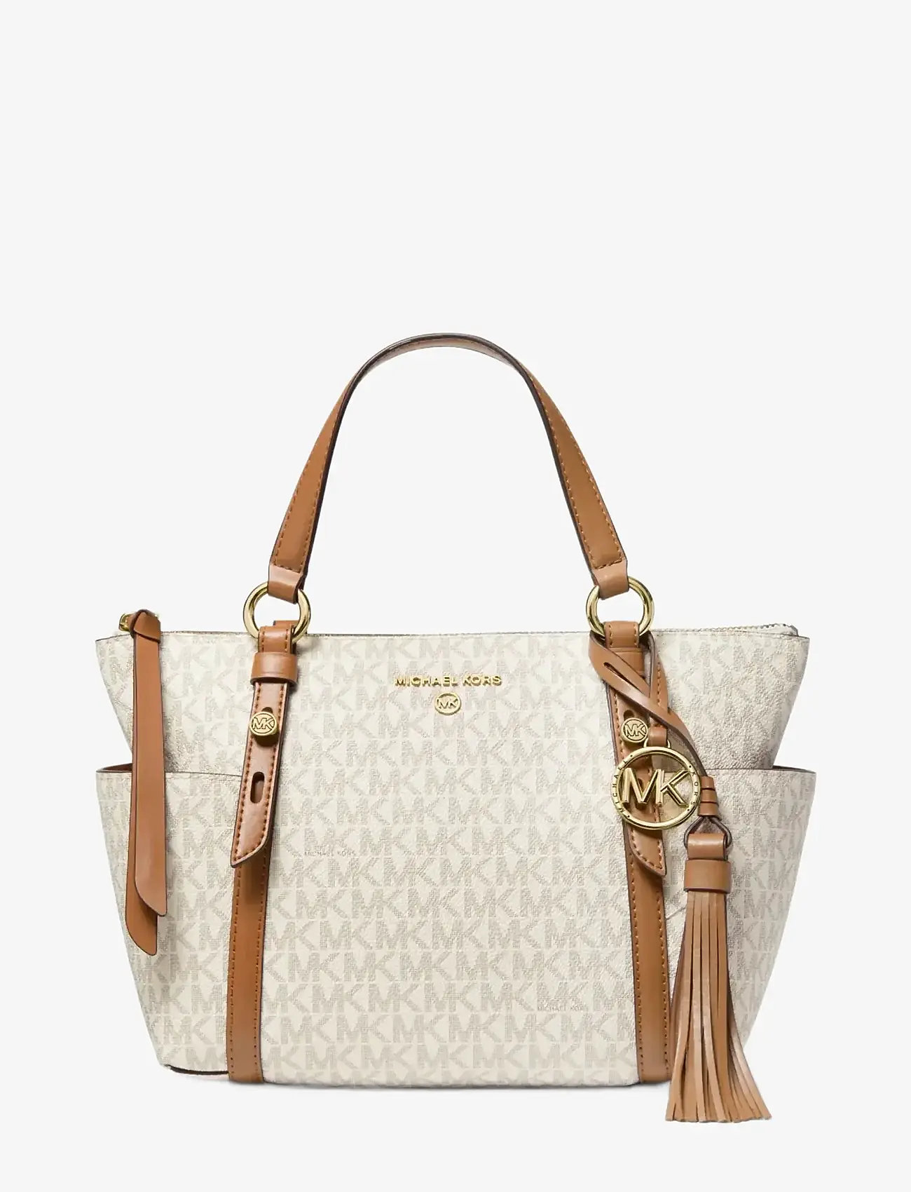 Michael Kors - SM CONV TZ TOTE - tote bags - vanilla/acrn - 1