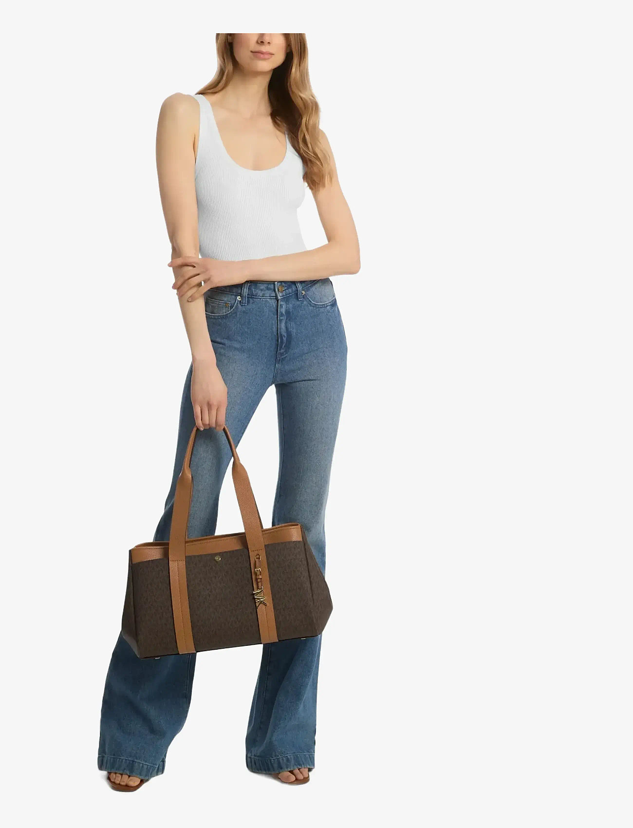 Michael Kors - LG EW TOTE - brn/acorn - 2