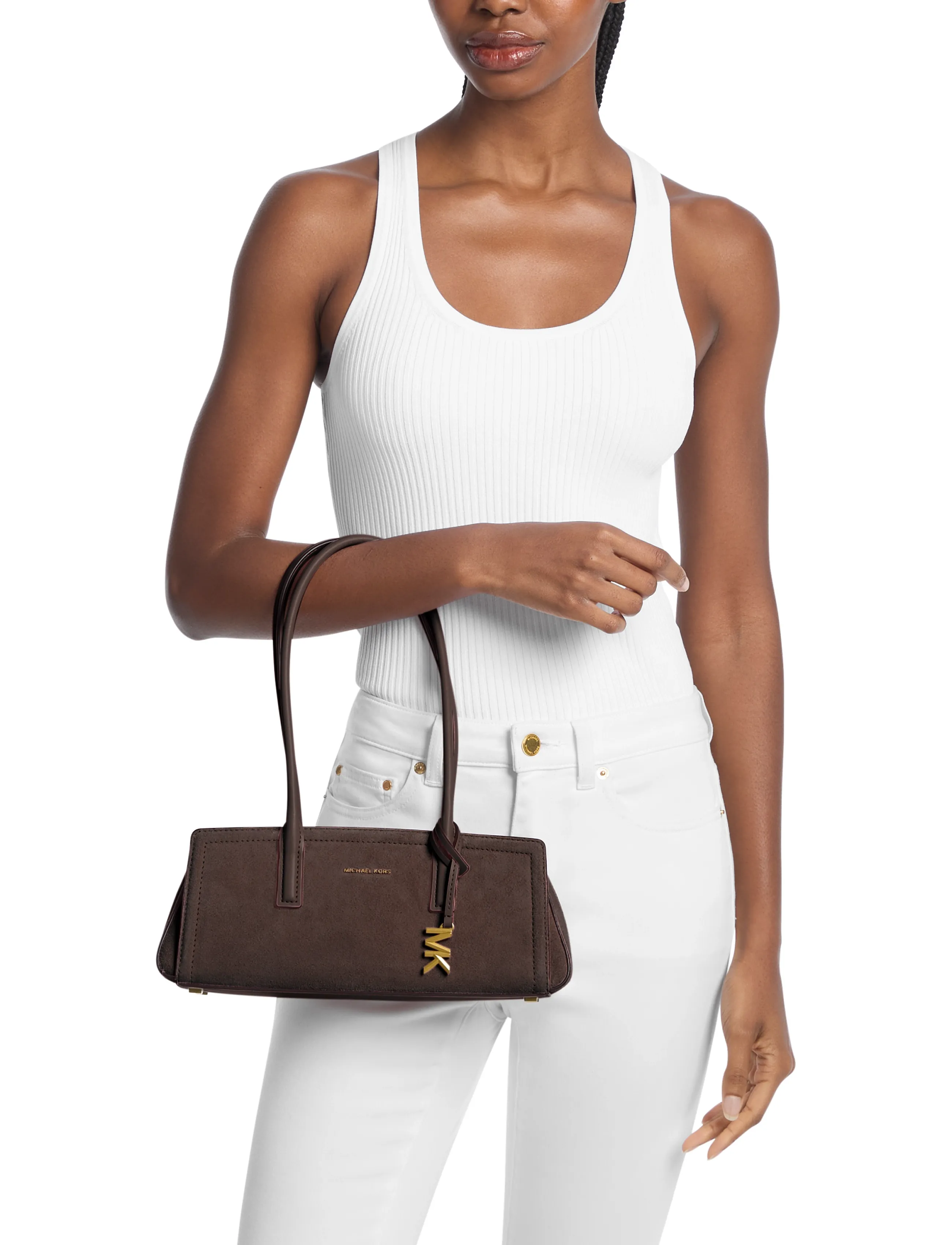 Michael Kors - SM EW SHOULDER TOTE - everyday style - chocolate - 0