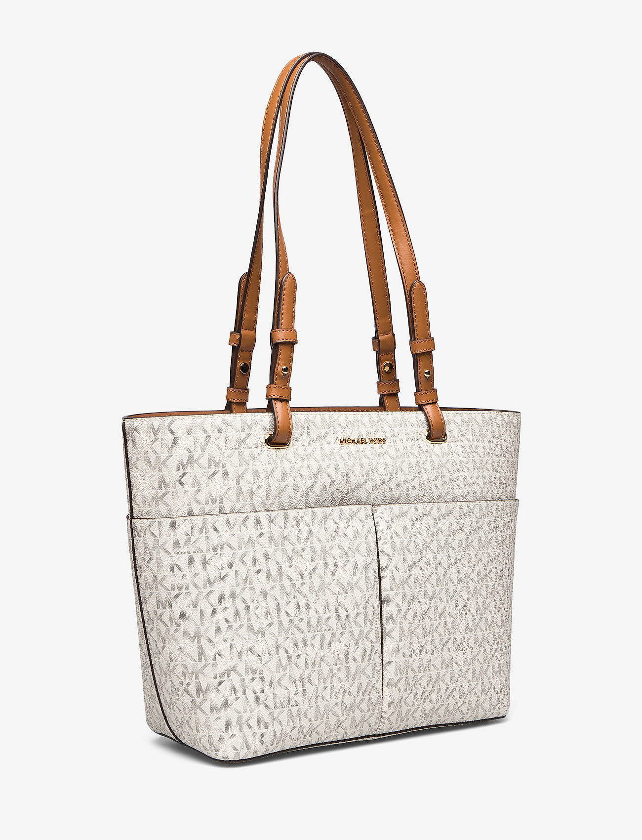 Michael Kors - MD TZ POCKET TOTE - vanilla/acrn - 2