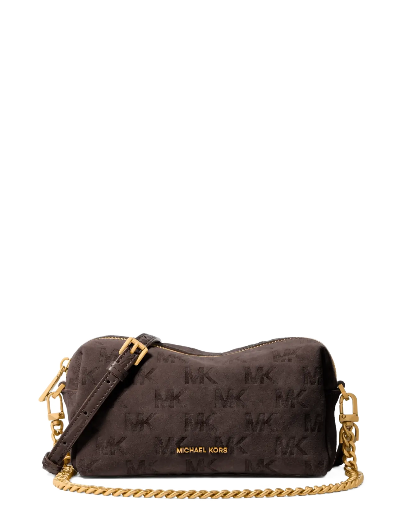 Michael Kors SM SOFT XBODY W CHAIN - Väskor - CHOCOLATE / brown